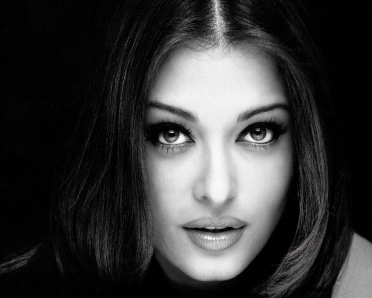 1280x1030 Aishwarya Rai Black And White And White Image Girl HD Wallpaper, Desktop