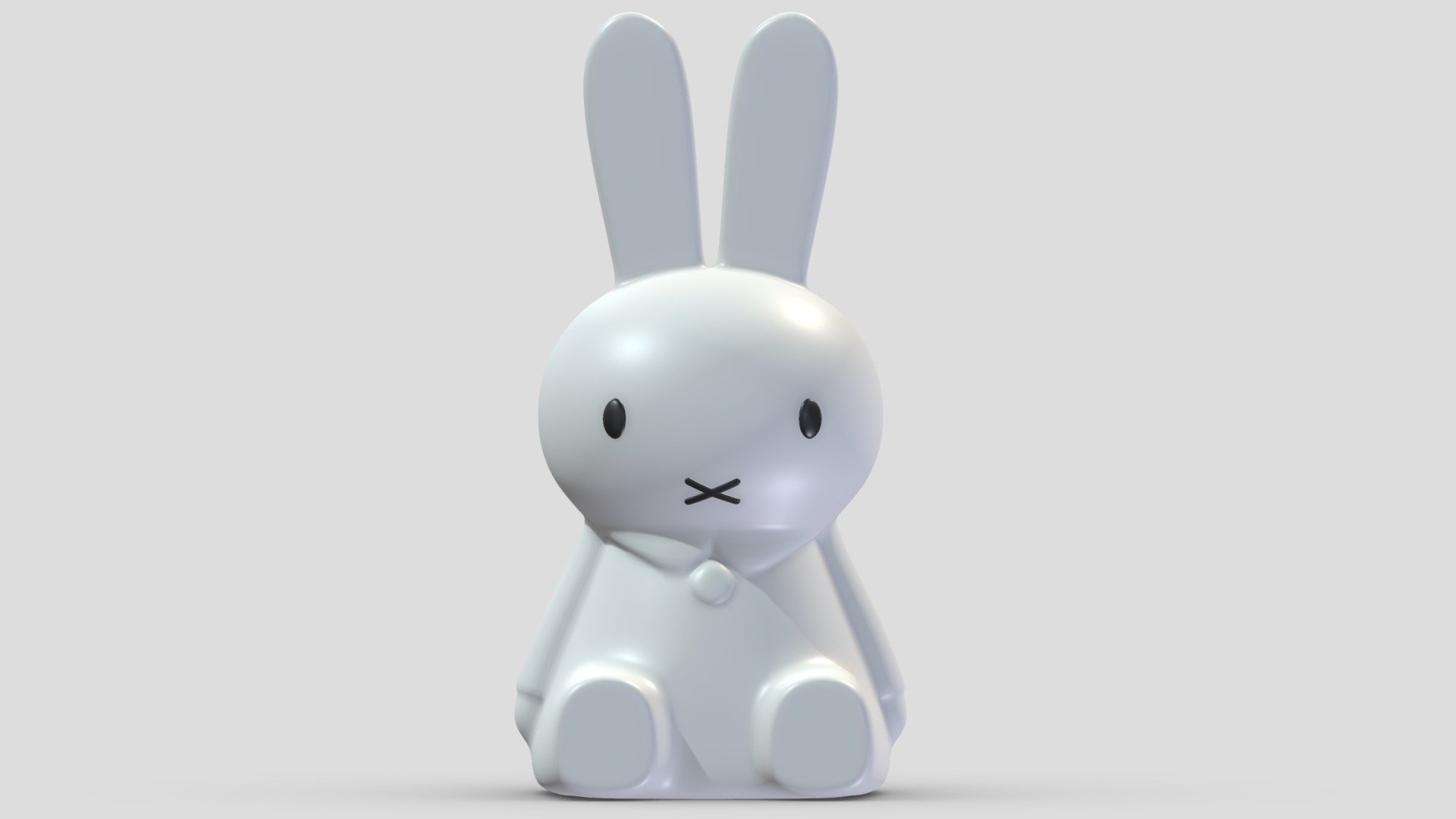 1920x1080 Miffy Lamp Royalty Free 3D model, Desktop