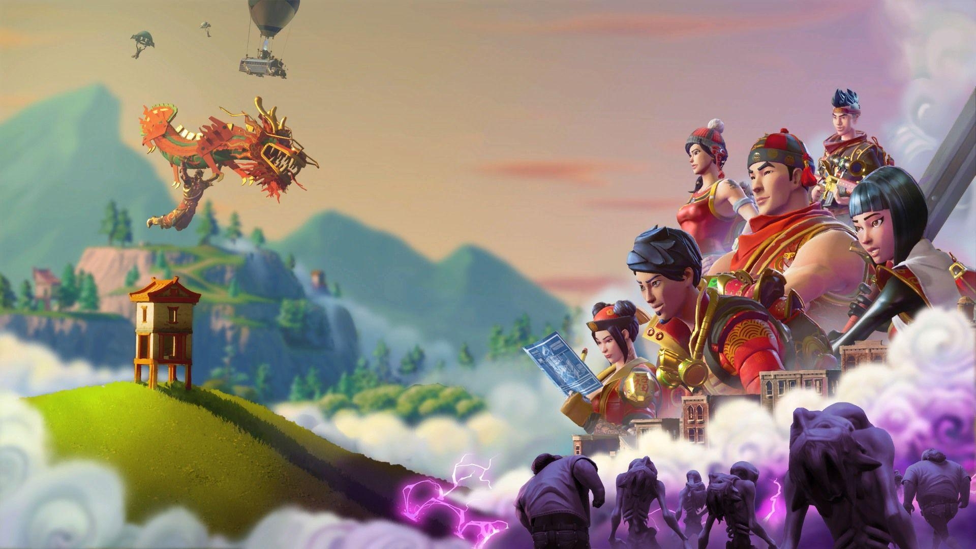 1920x1080 Chinese New Year poster. Wallpaper from Fortnite: Battle Royale, Desktop