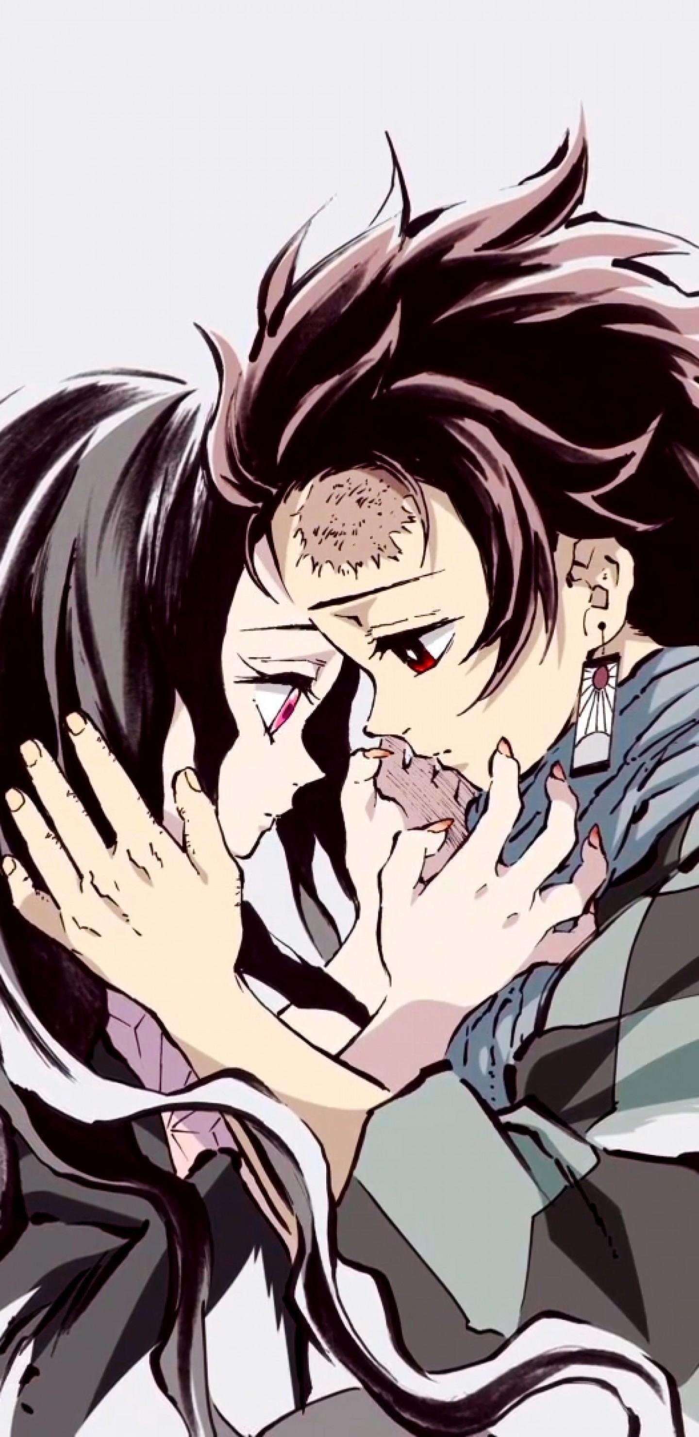 1440x2960 Download  Tanjirou Kamado, Kimetsu No Yaiba, Nezuko, Phone