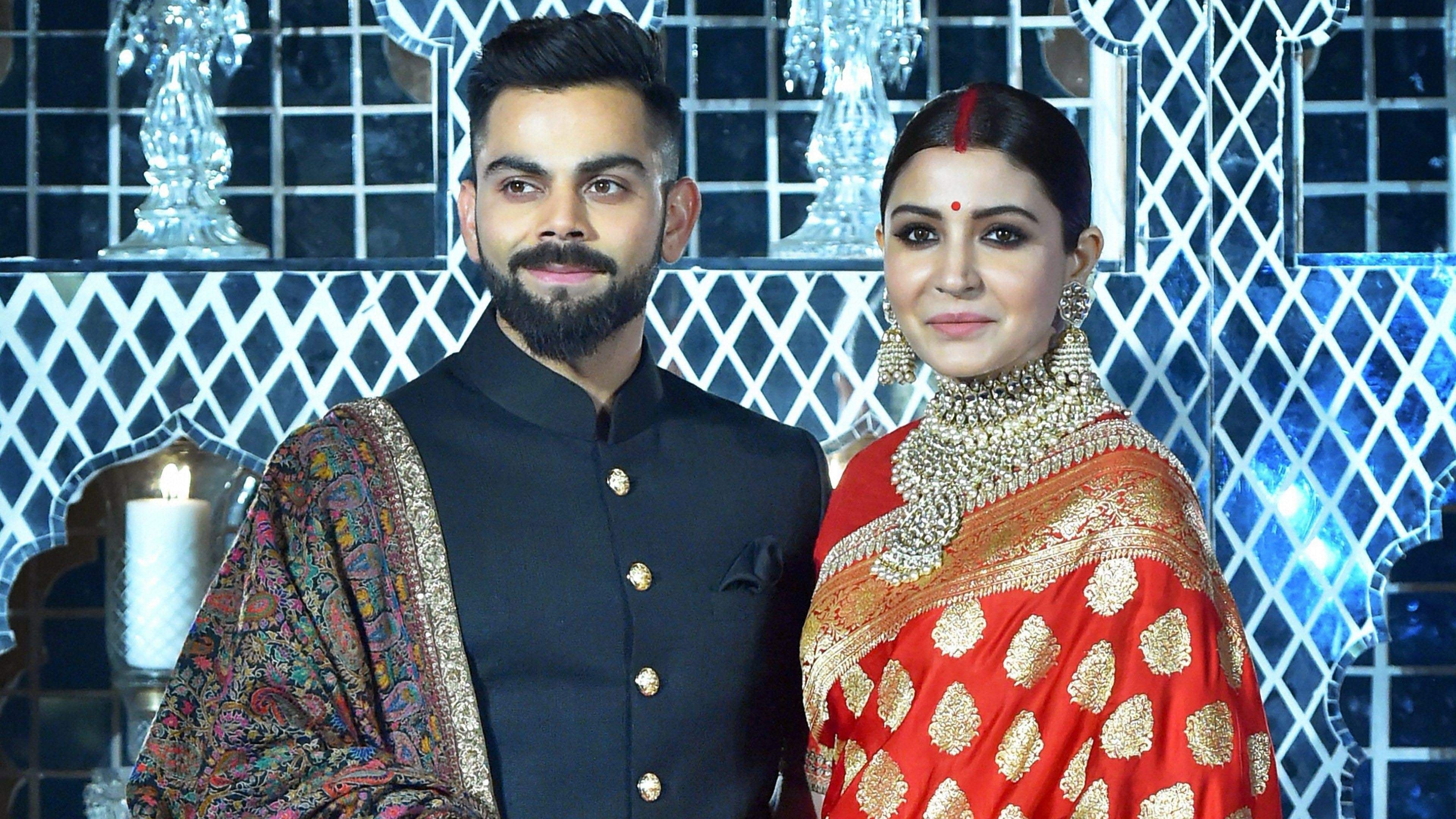 3840x2160 Anushka Sharma with Virat Kohli Weding Photo, Desktop