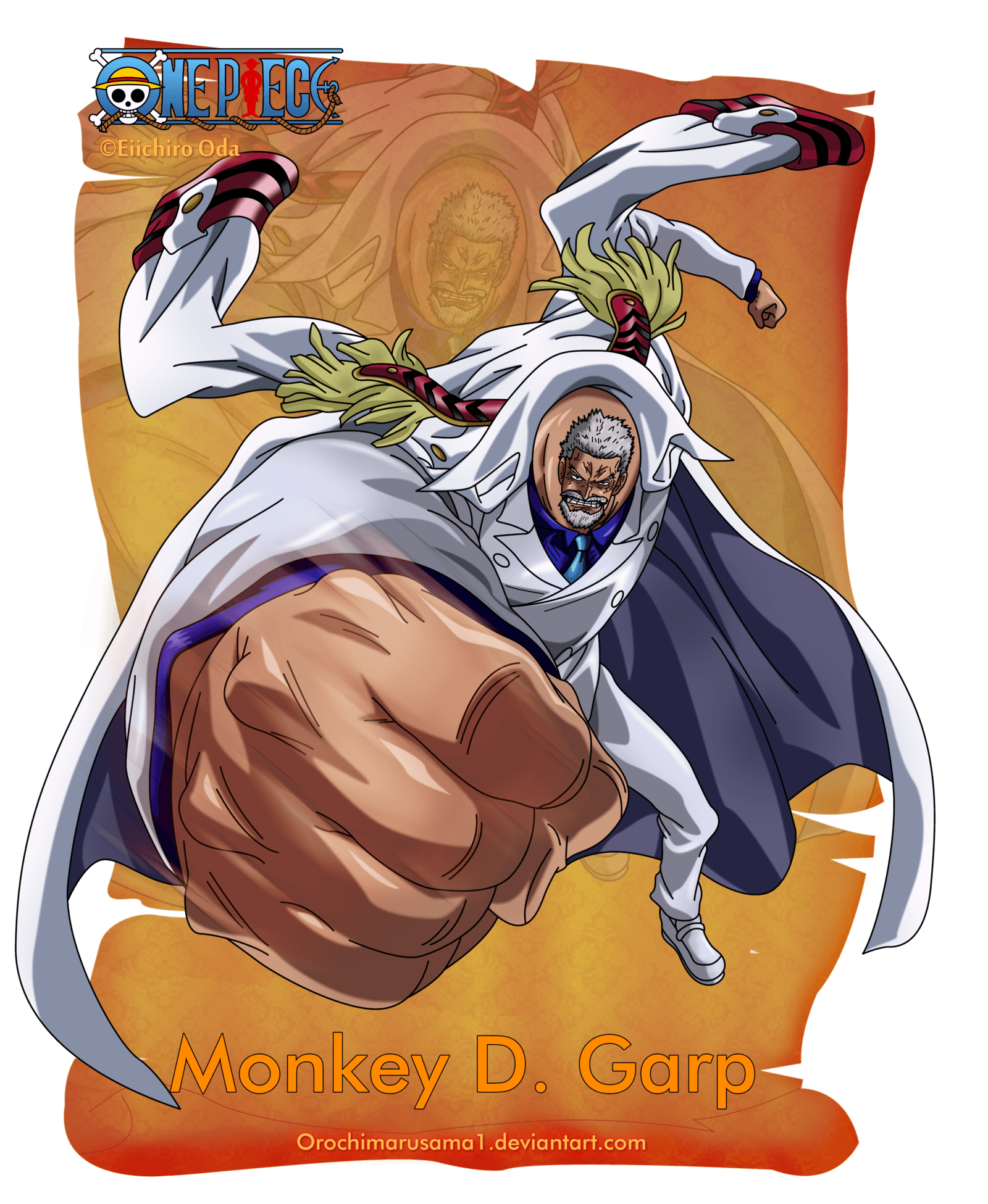 1600x1960 Monkey D Garp. One Piece. Monkey D. Garp, Phone