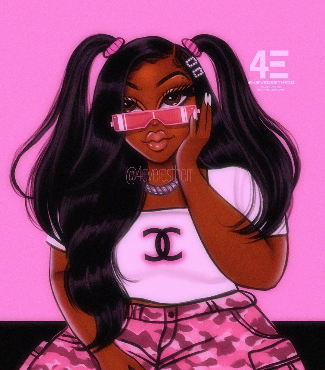 1080x1240 Girly Black Girls Wallpaper, Phone