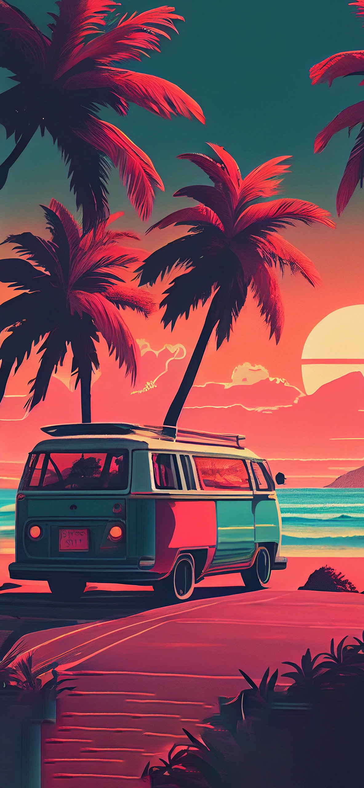 1190x2560 Free download Microbus on the Beach Aesthetic Wallpaper Summer Wallpaper [] for your Desktop, Mobile & Tablet. Explore Summer Aesthetic Wallpaper, Phone