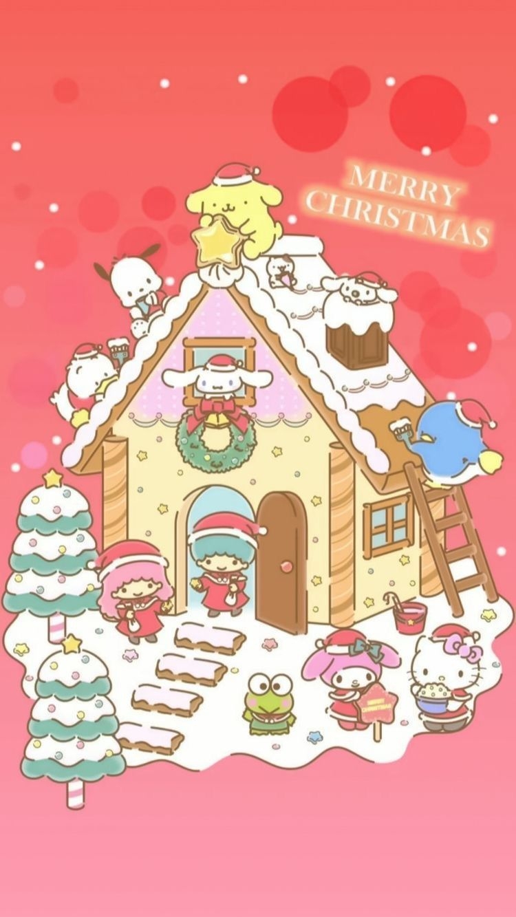 750x1340 Sanrio Characters. Hello kitty iphone wallpaper, Hello kitty christmas, Hello kitty picture, Phone