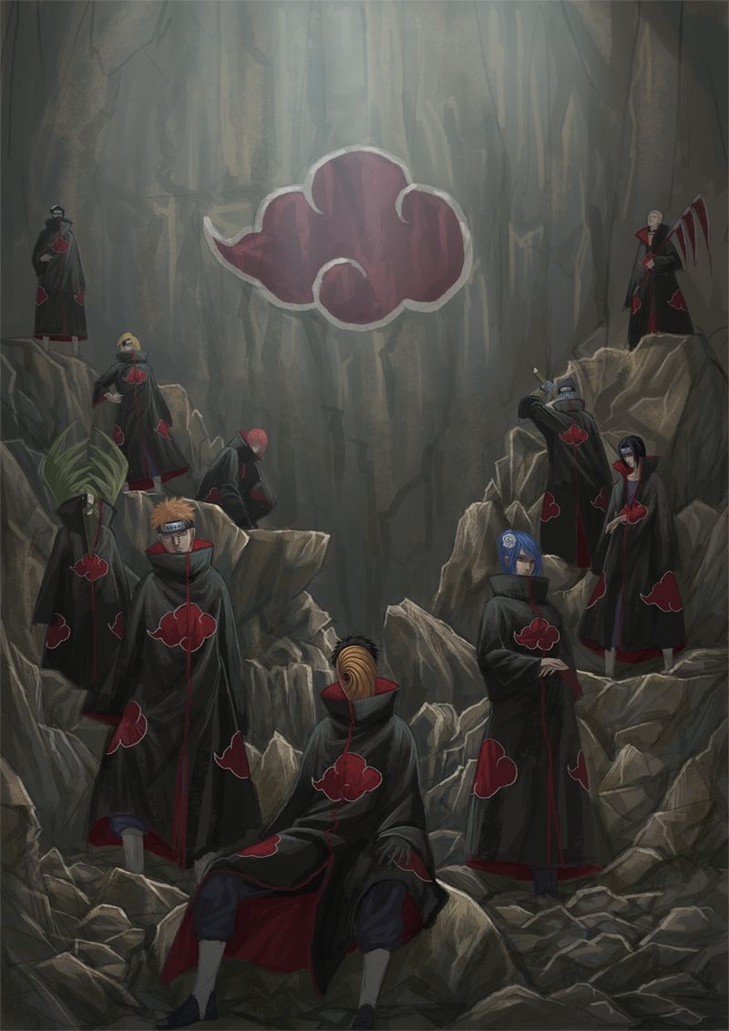 800x1140 Akatsuki (NARUTO), Mobile Wallpaper Anime Image Board, Phone