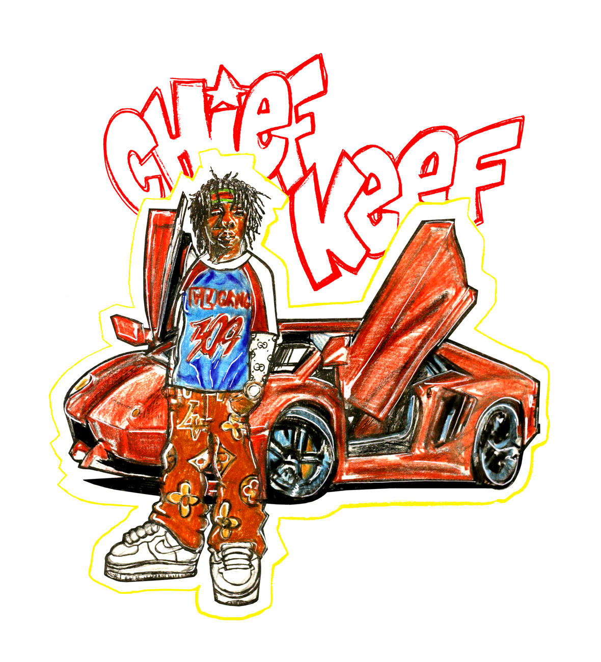 1180x1310 SHIRTKING PHADE For TI$A X CHIEF KEEF T SHIRT, Phone