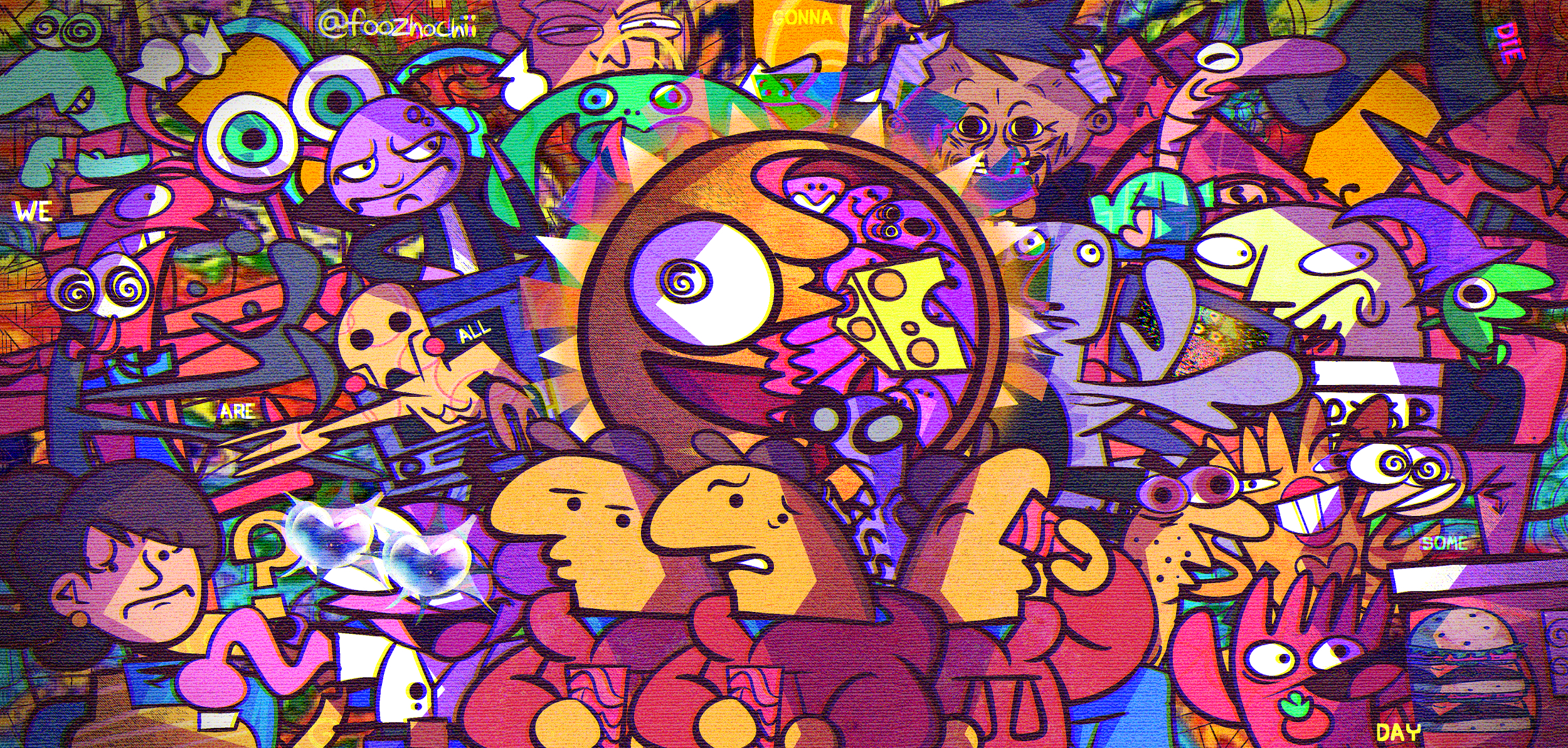 2500x1200 PSYCHEDELIC SMILING FRIENDS, Dual Screen