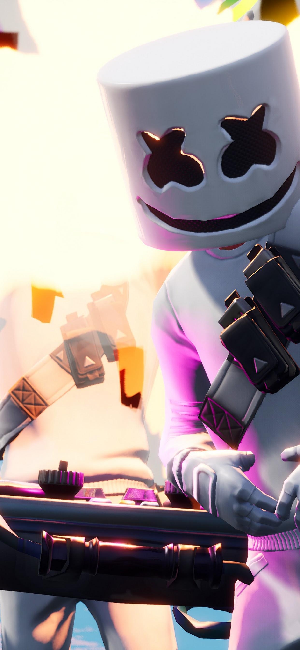 1250x2690 Fortnite Battle Royale Marshmello 4K Wallpaper, Phone