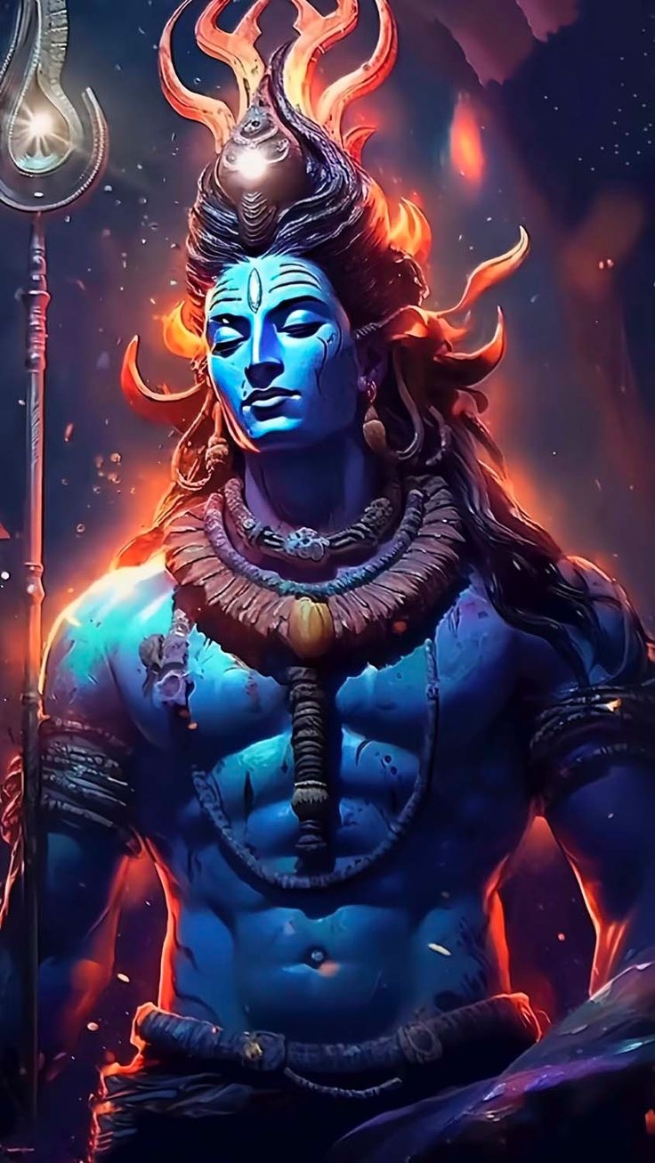 740x1310 Shiva God iPhone Wallpaper 4K, Phone