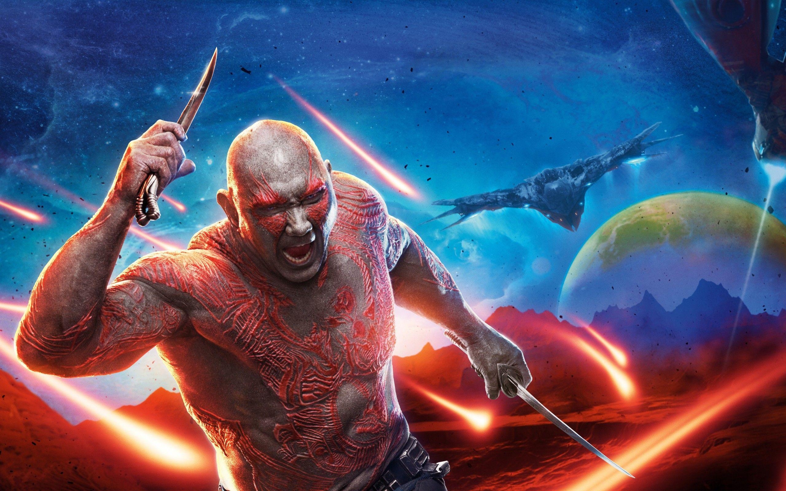 2560x1600 Wallpaper Drax the Destroyer, Dave Bautista, Guardians, Desktop