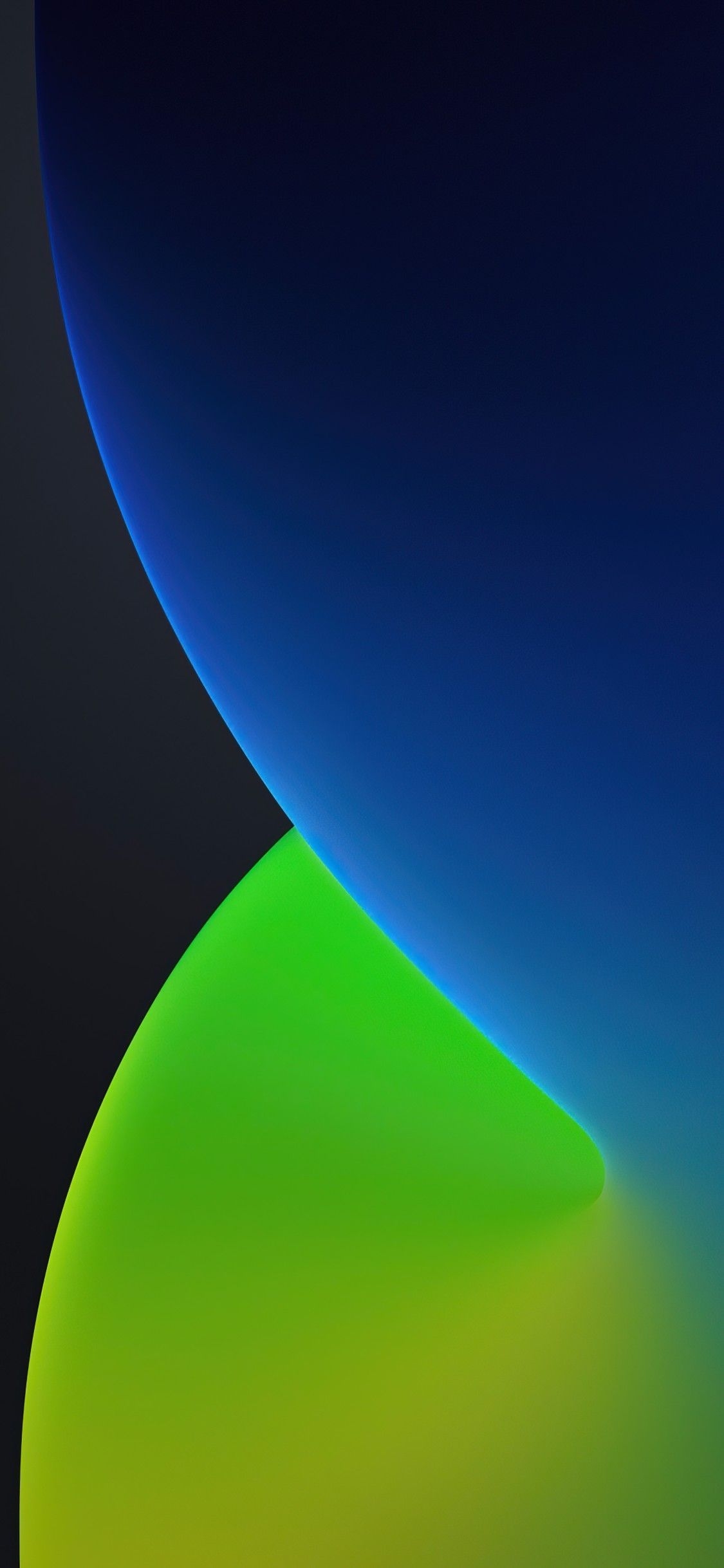 1130x2440 iOS 14 4K Wallpaper, WWDC, iPhone iPadOS, Dark, Green, Blue, Stock, Gradients, Phone