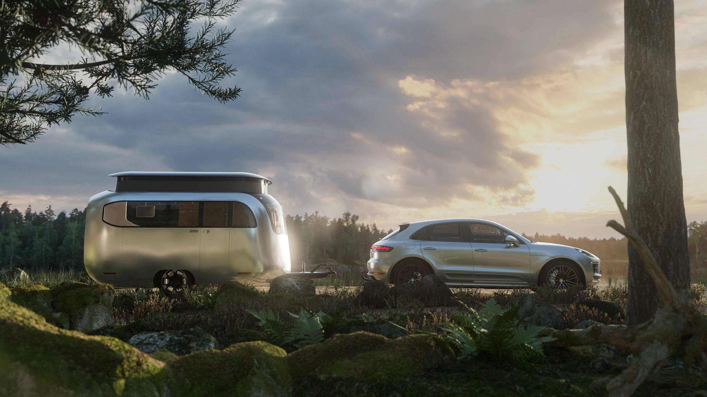 2250x1270 View Photo of Airstream and Porsche's Concept Camping Trailer, Desktop