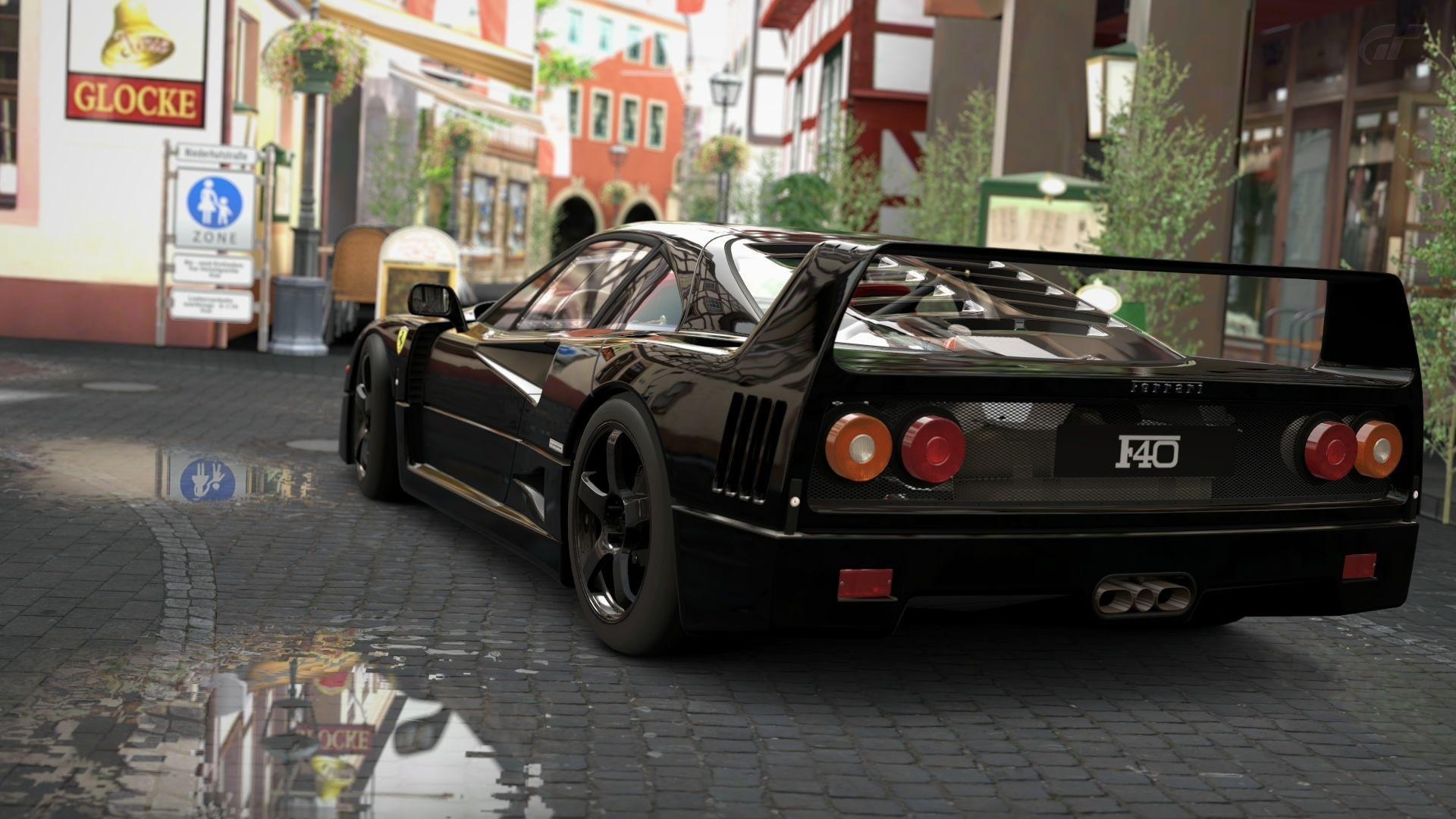 1920x1080 Black Ferrari F40 HD Wallpaperx1080, Desktop