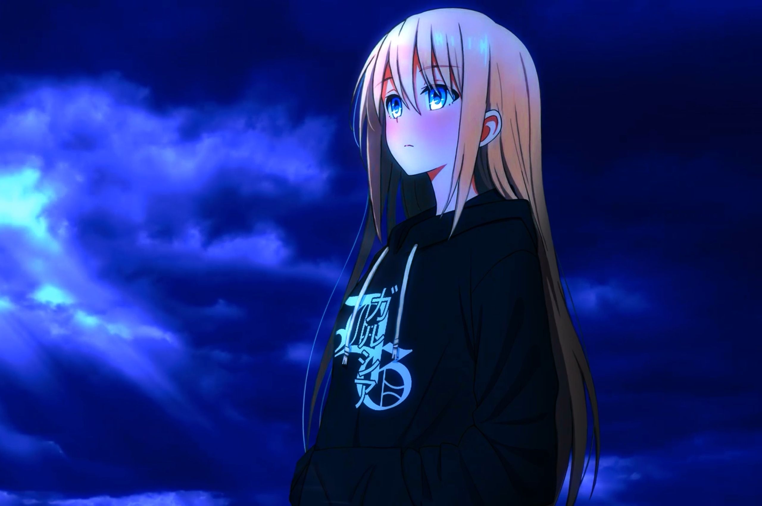 2560x1700 Blonde Blue Eye Anime Girl Chromebook Pixel Wallpaper, Desktop