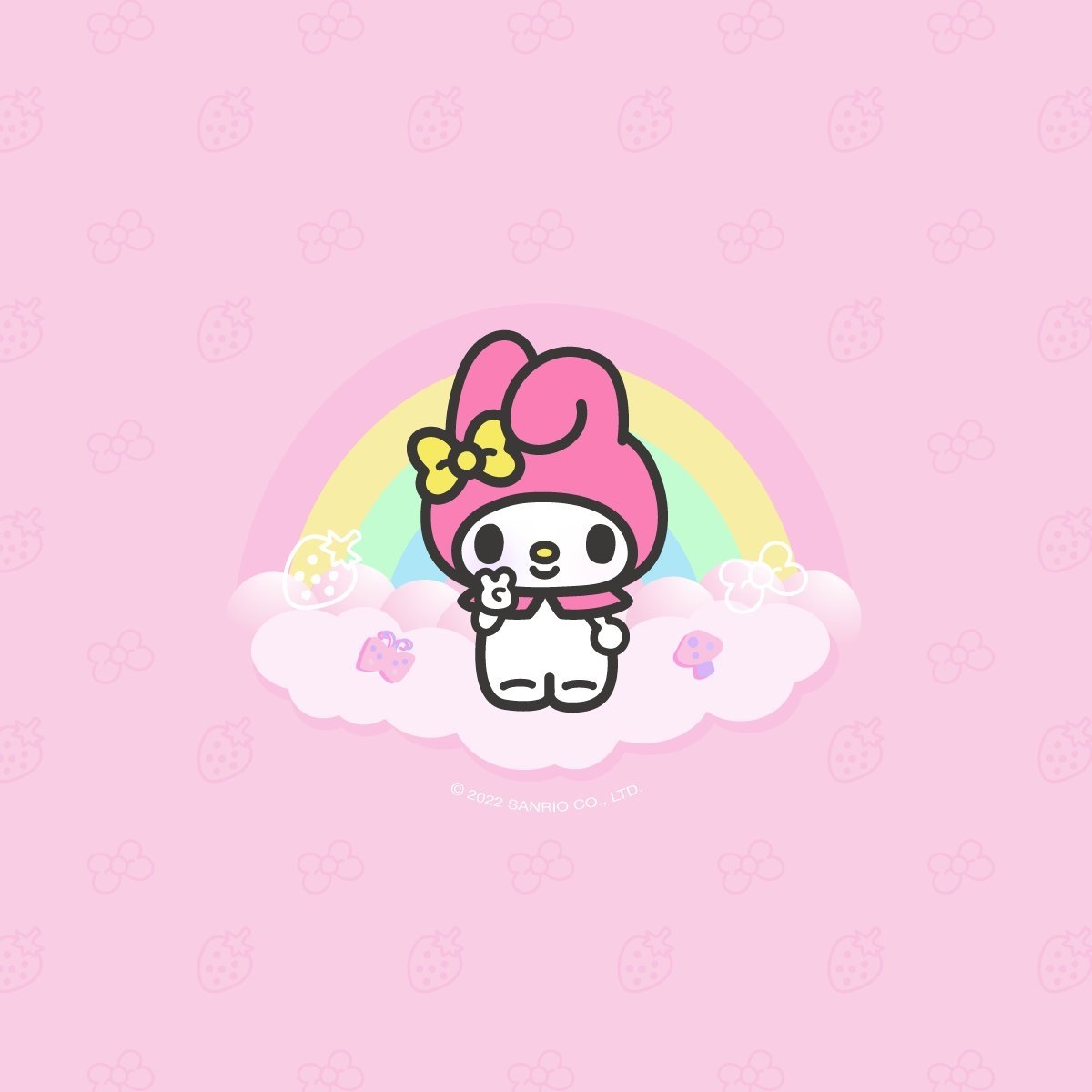 1200x1200 Sanrio My Melody on the go with new background for your phone!, Phone