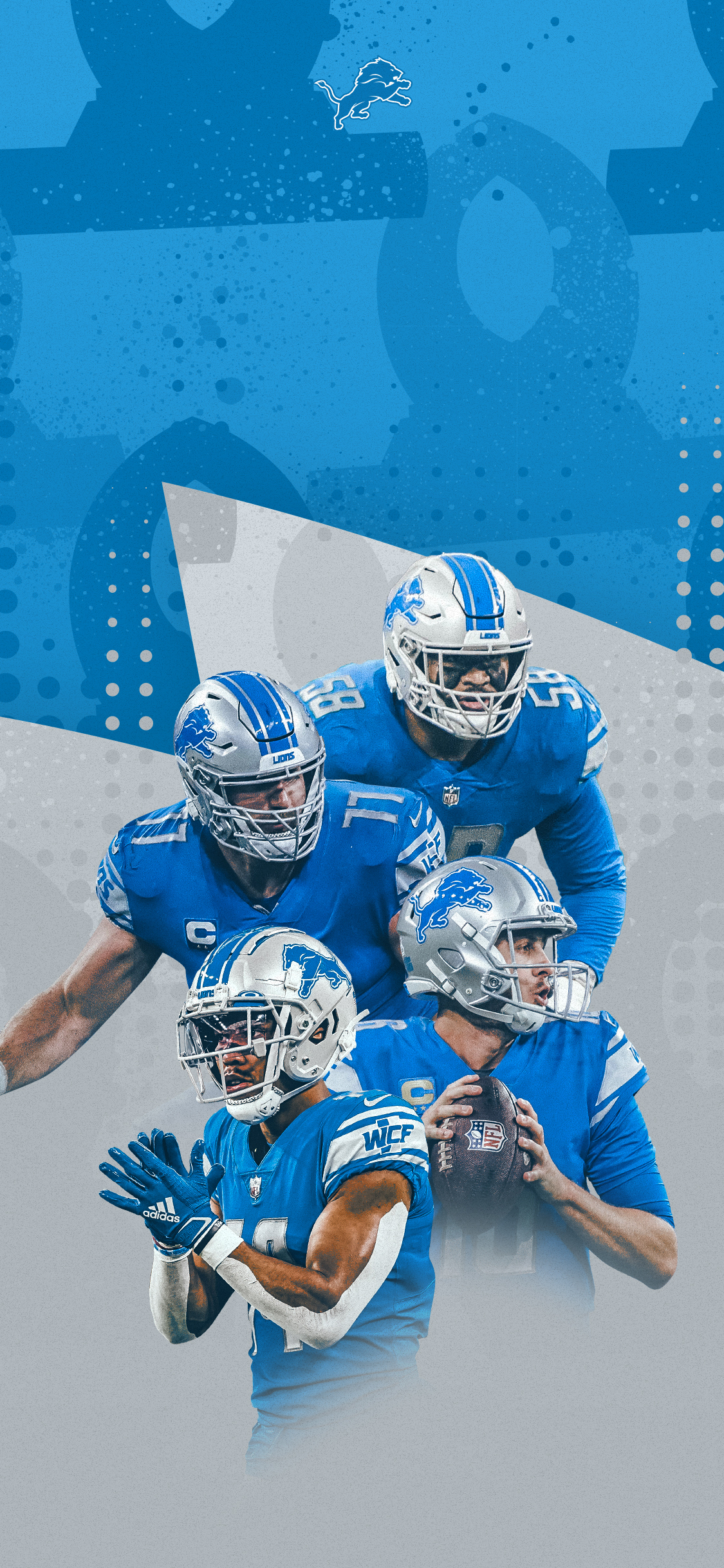 1130x2440 2023 #Lions Pro Bowlers, Phone