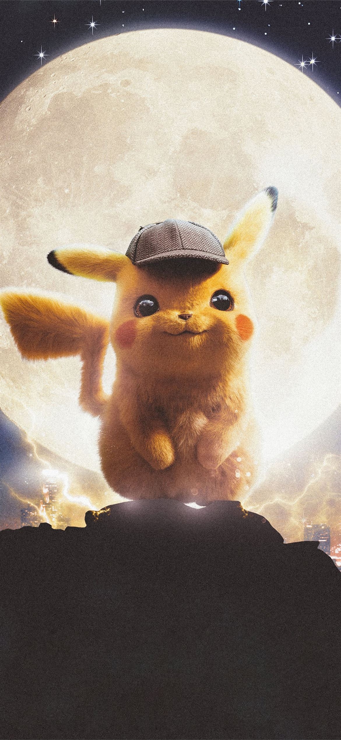 1170x2540 pokemon detective pikachu poster 5k iPhone 12 Wallpaper Free Download, Phone