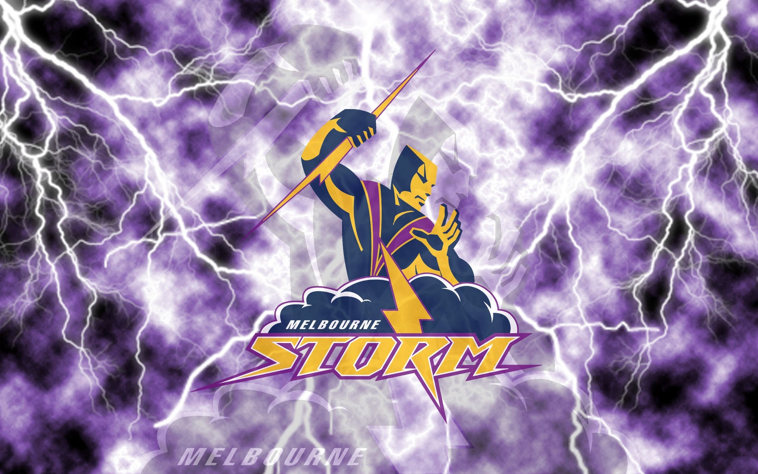 2560x1600 Melbourne Storm Lightning Wallpaper (Version 1), Desktop