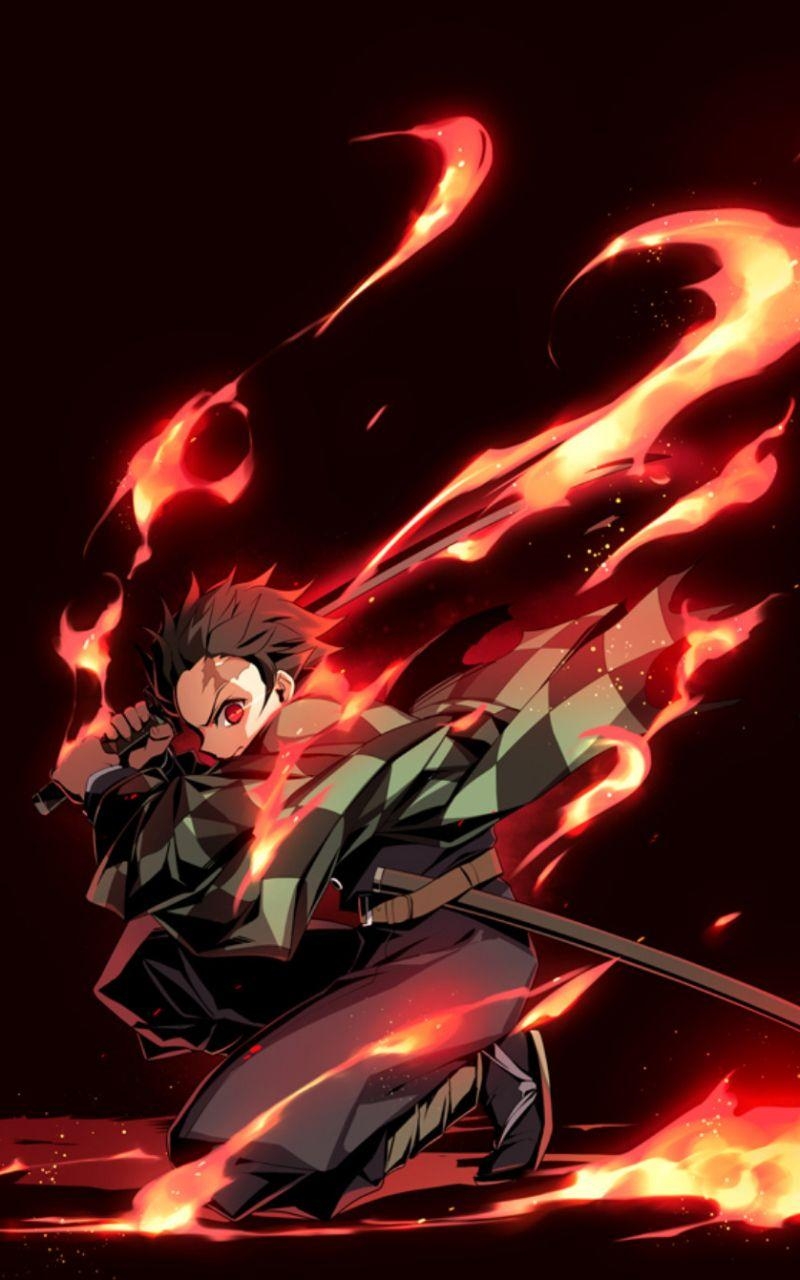 800x1280 Tanjirou Slayer aka Kimetsu No Yaiba. Anime wallpaper, Anime wallpaper phone, Anime background, Phone