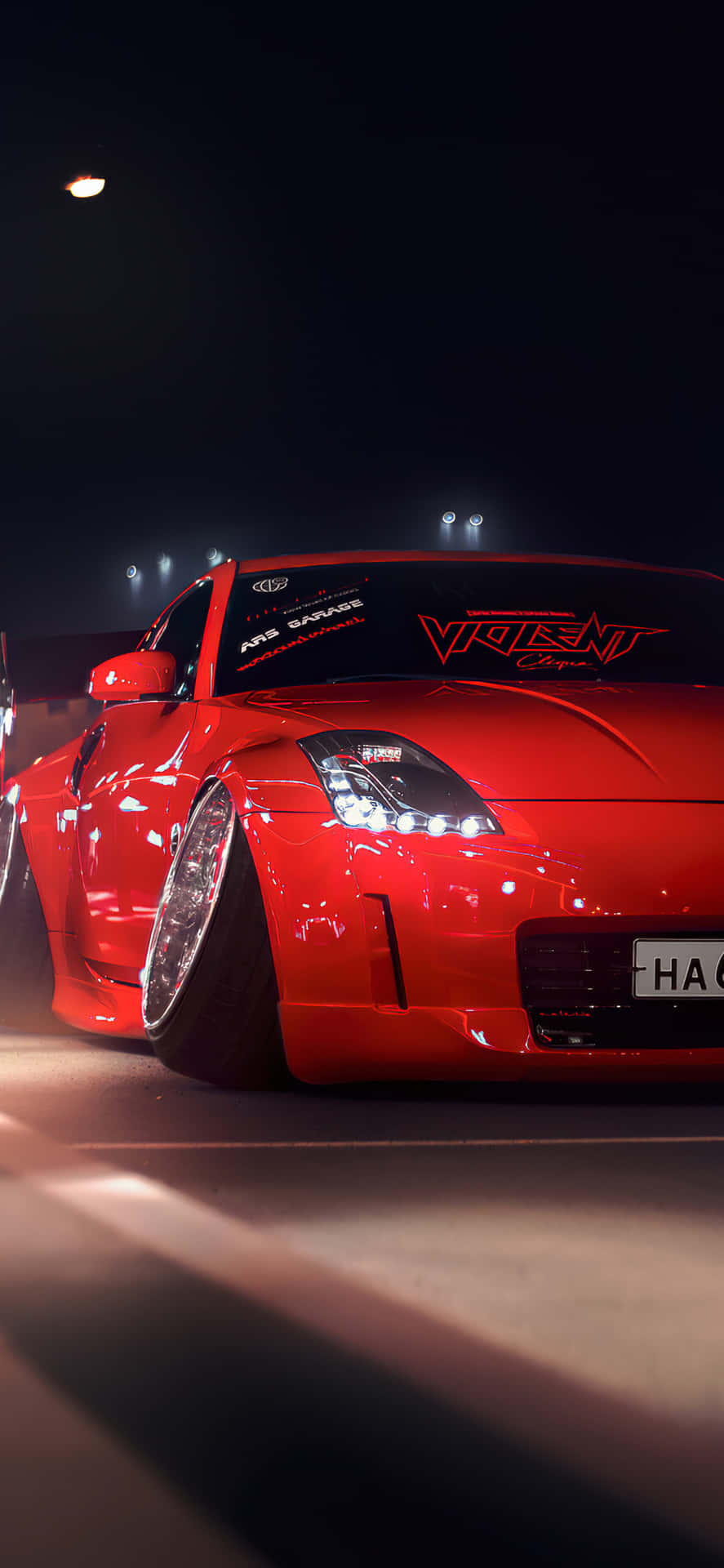 890x1920 Download Red Nissan 350Z iPhone Wallpaper, Phone