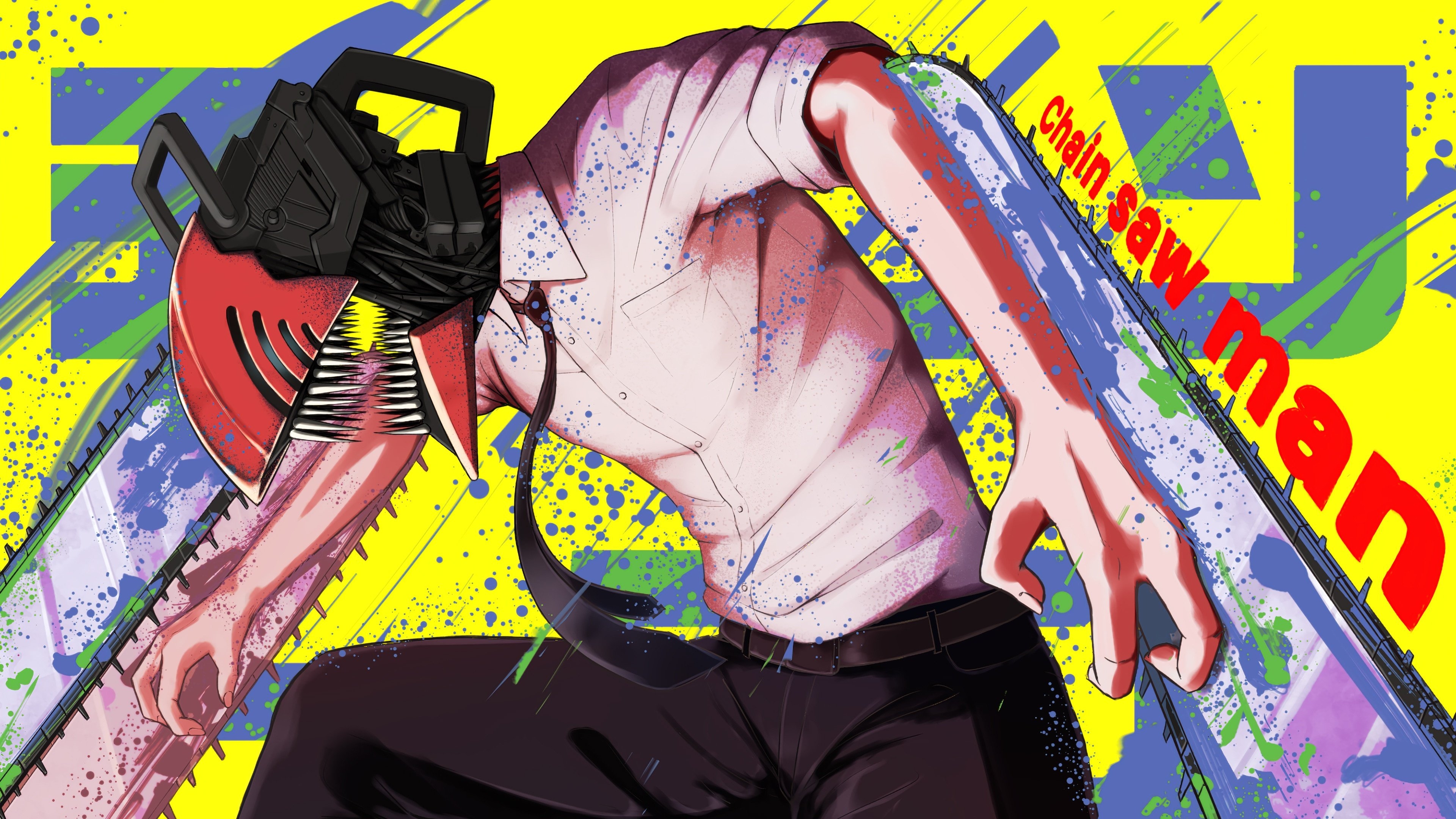 3840x2160 chainsaw man, anime, denji, 4k, pc Gallery HD Wallpaper, Desktop