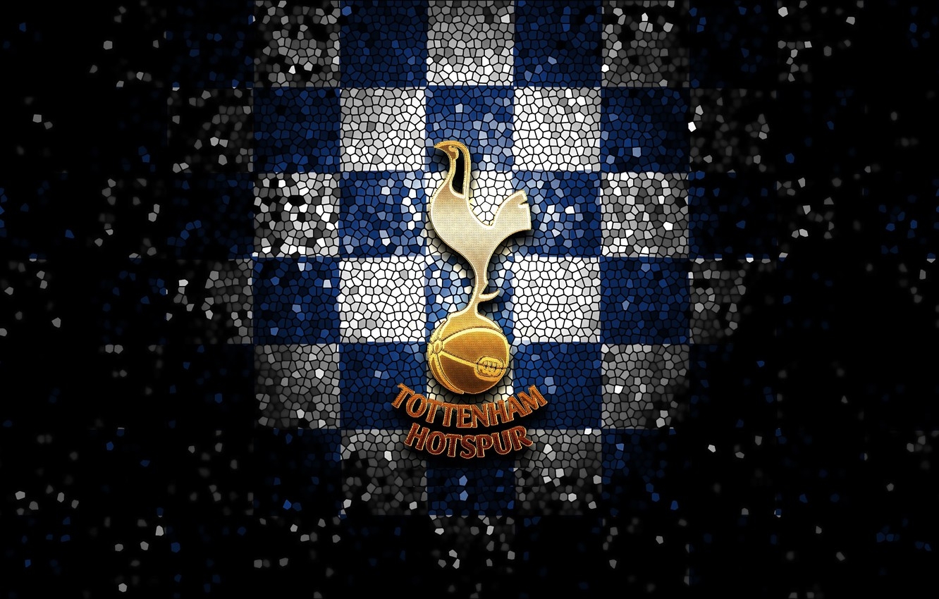 1340x850 Wallpaper wallpaper, sport, logo, football, glitter, Tottenham Hotspur, checkered image for desktop, section спорт, Desktop