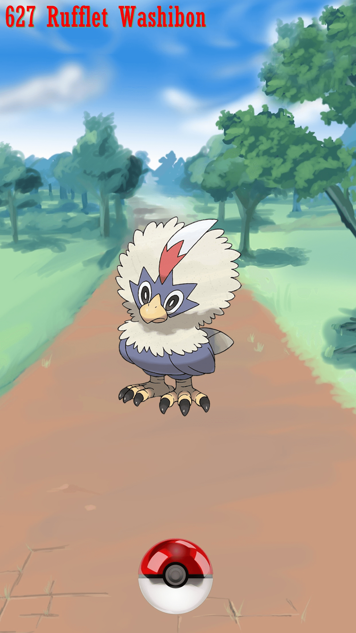 1250x2210 Street Pokeball Rufflet Washibon, Phone