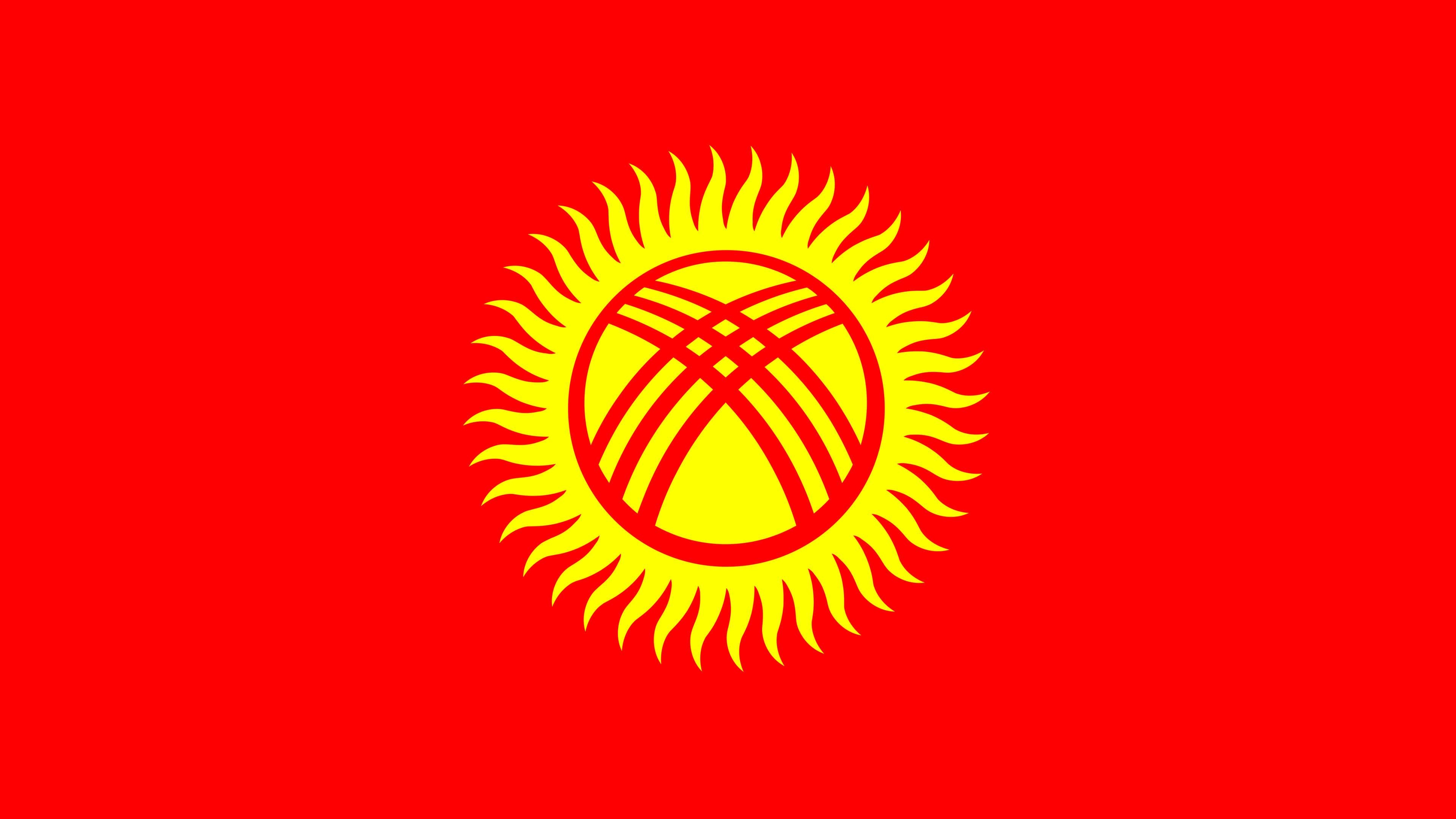 3840x2160 Kyrgyzstan Flag UHD 4K Wallpaper, Desktop