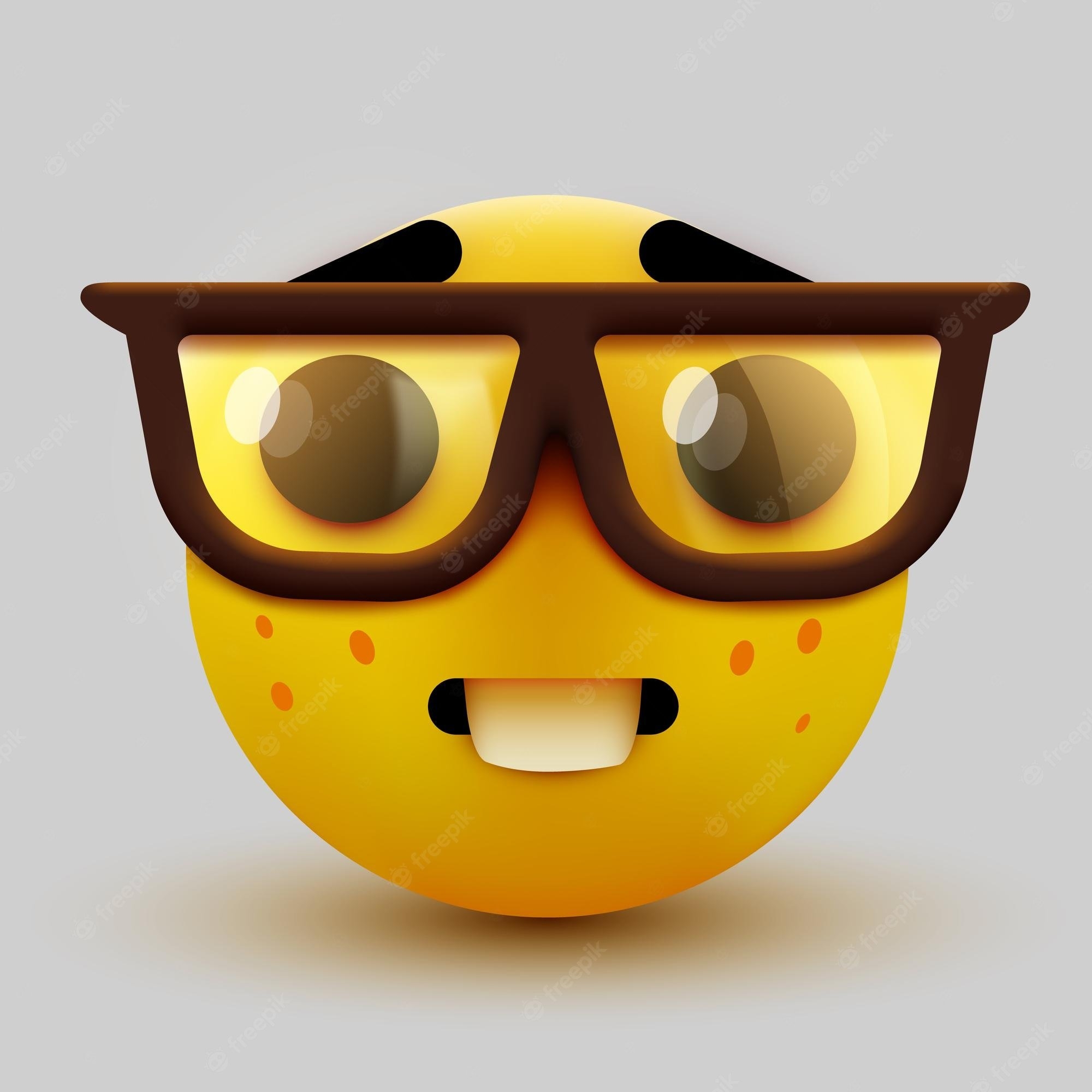 2000x2000 Nerd Emoji Image. Free Vectors, & PSD, Phone