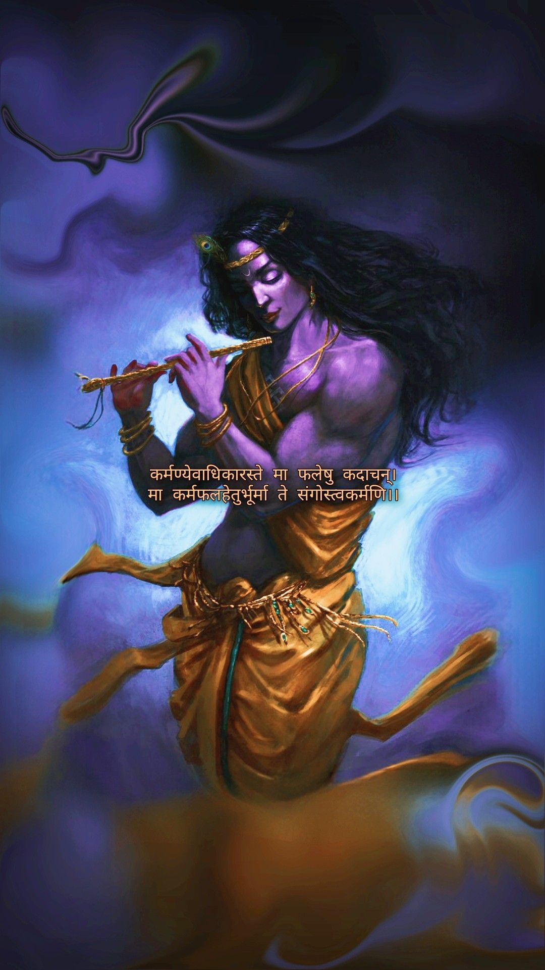 1080x1930 Lord Krishna Hindu Mythology, Phone