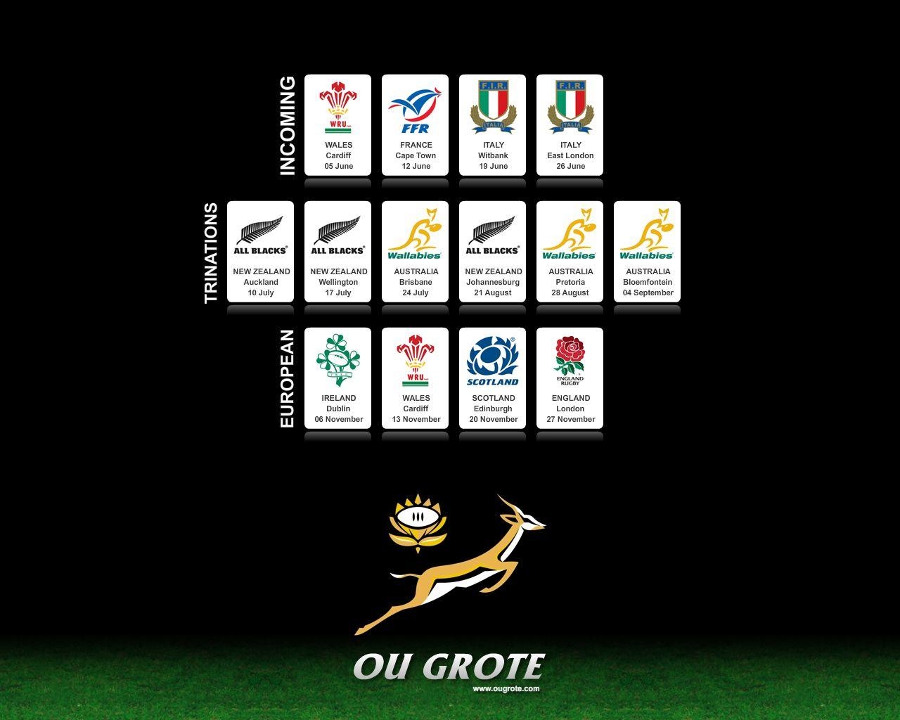 1280x1030 Springbok 2010 fixtures wallpaper. Ou Grote Rugby, Desktop