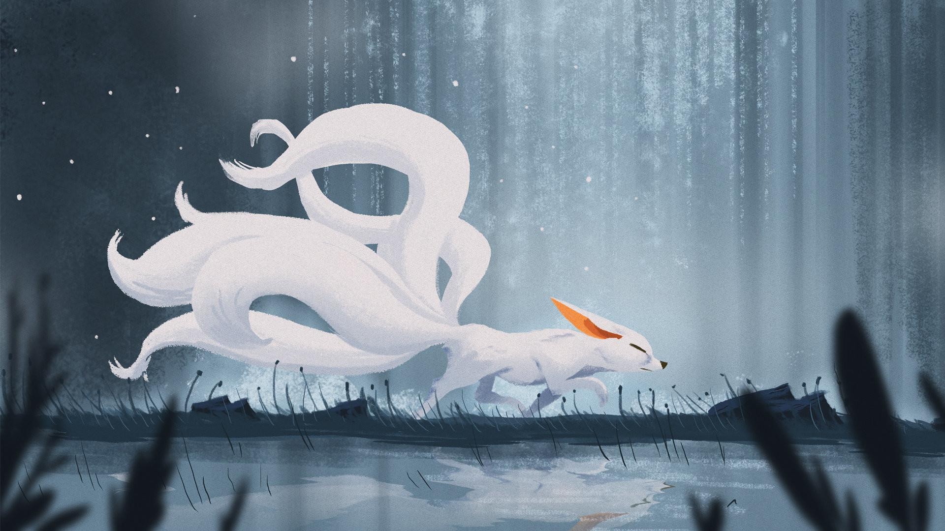 1920x1080 Nine Tailed Fox Wallpaper, Desktop