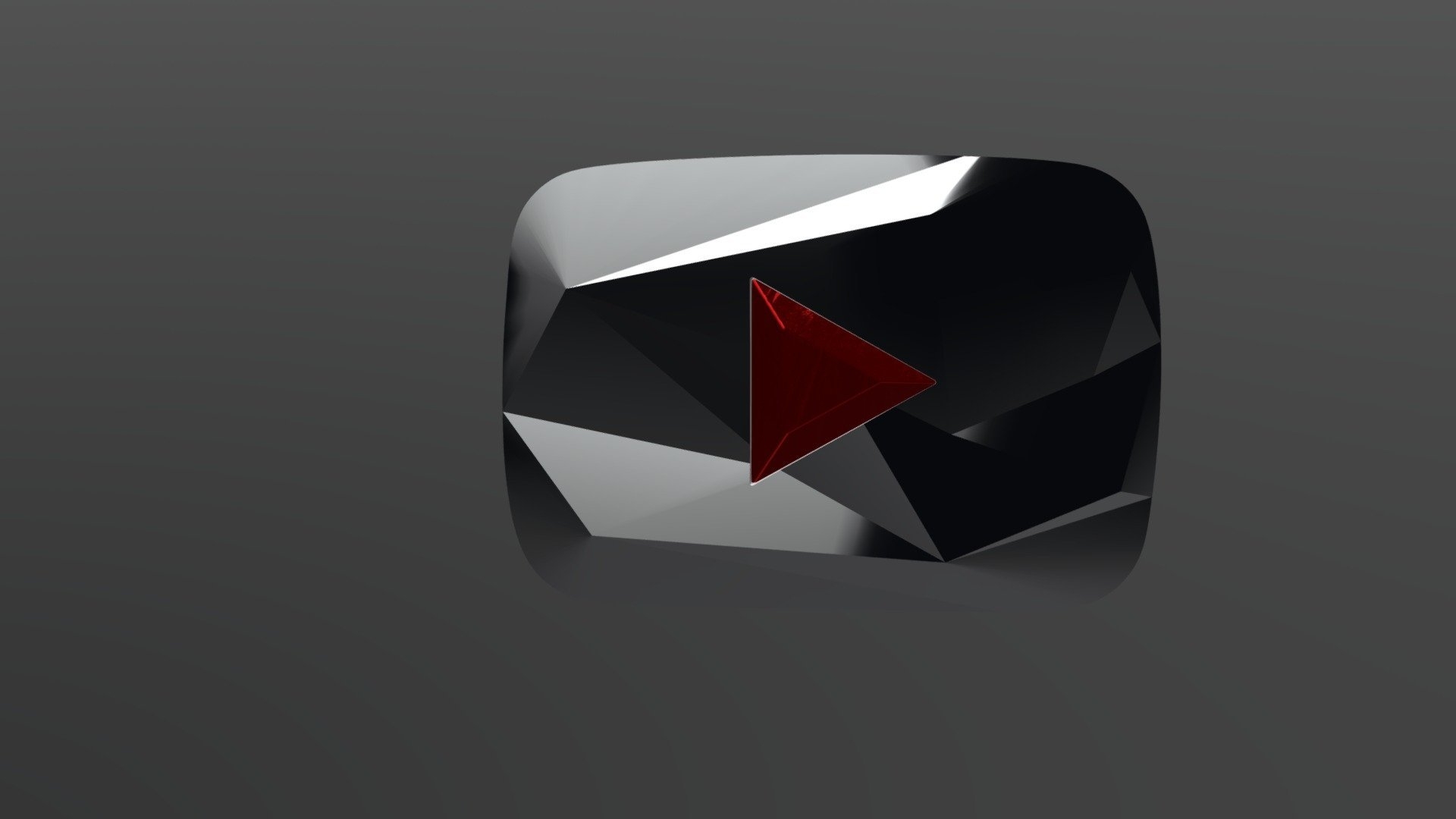 1920x1080 YouTube 100 Million Red Diamond Play Button Model By Jason Kovac [b937995], Desktop