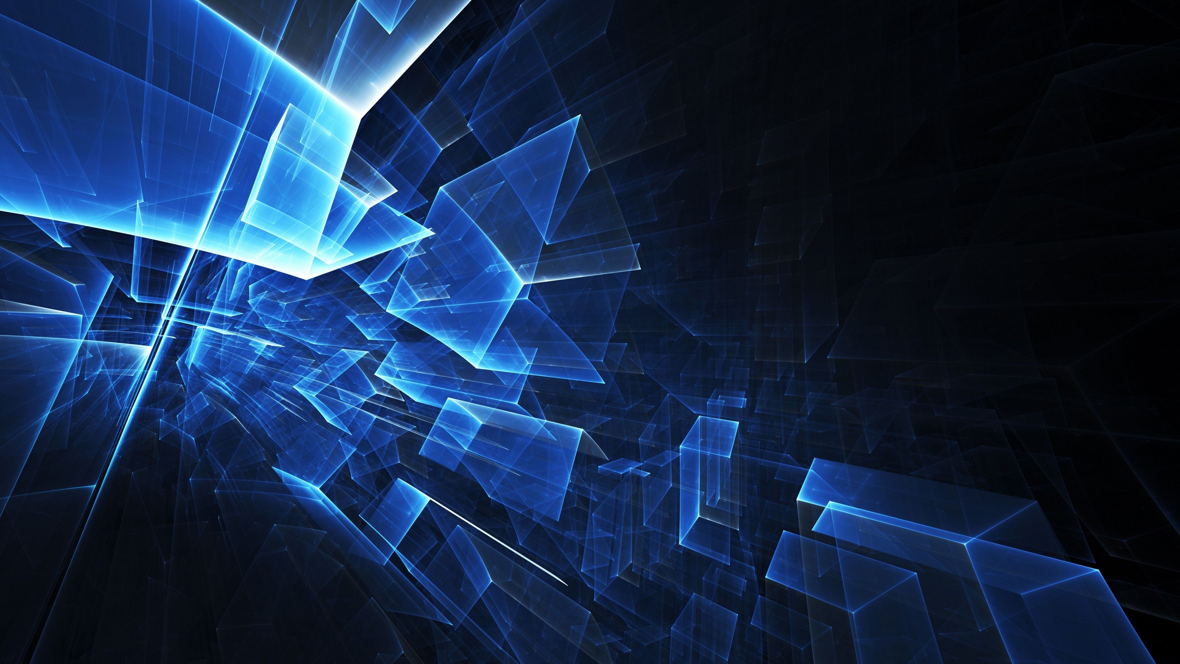 3840x2160 Abstract Blue Gaming 4K 8K HD Wallpaper, Desktop