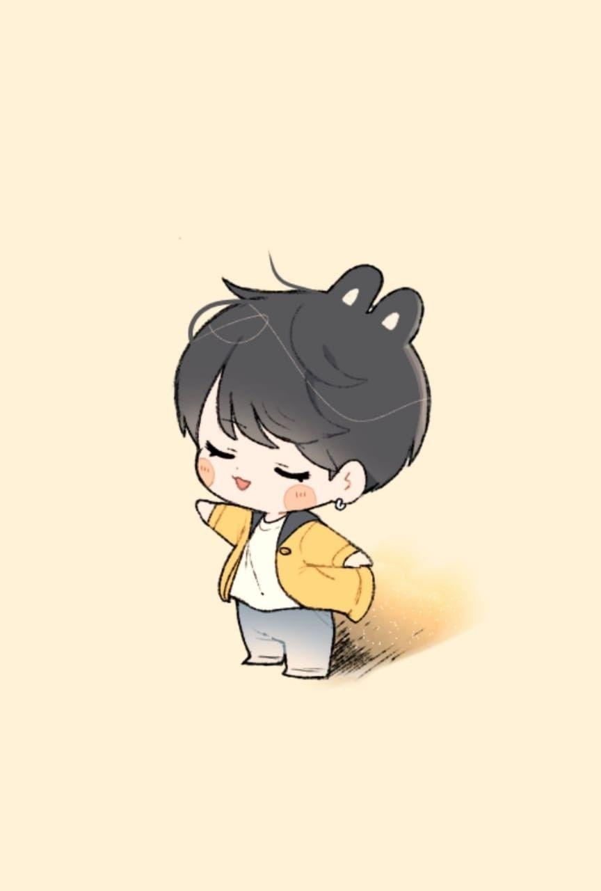 870x1280 Bts chibi. Jungkook fanart, Bts drawings, Phone