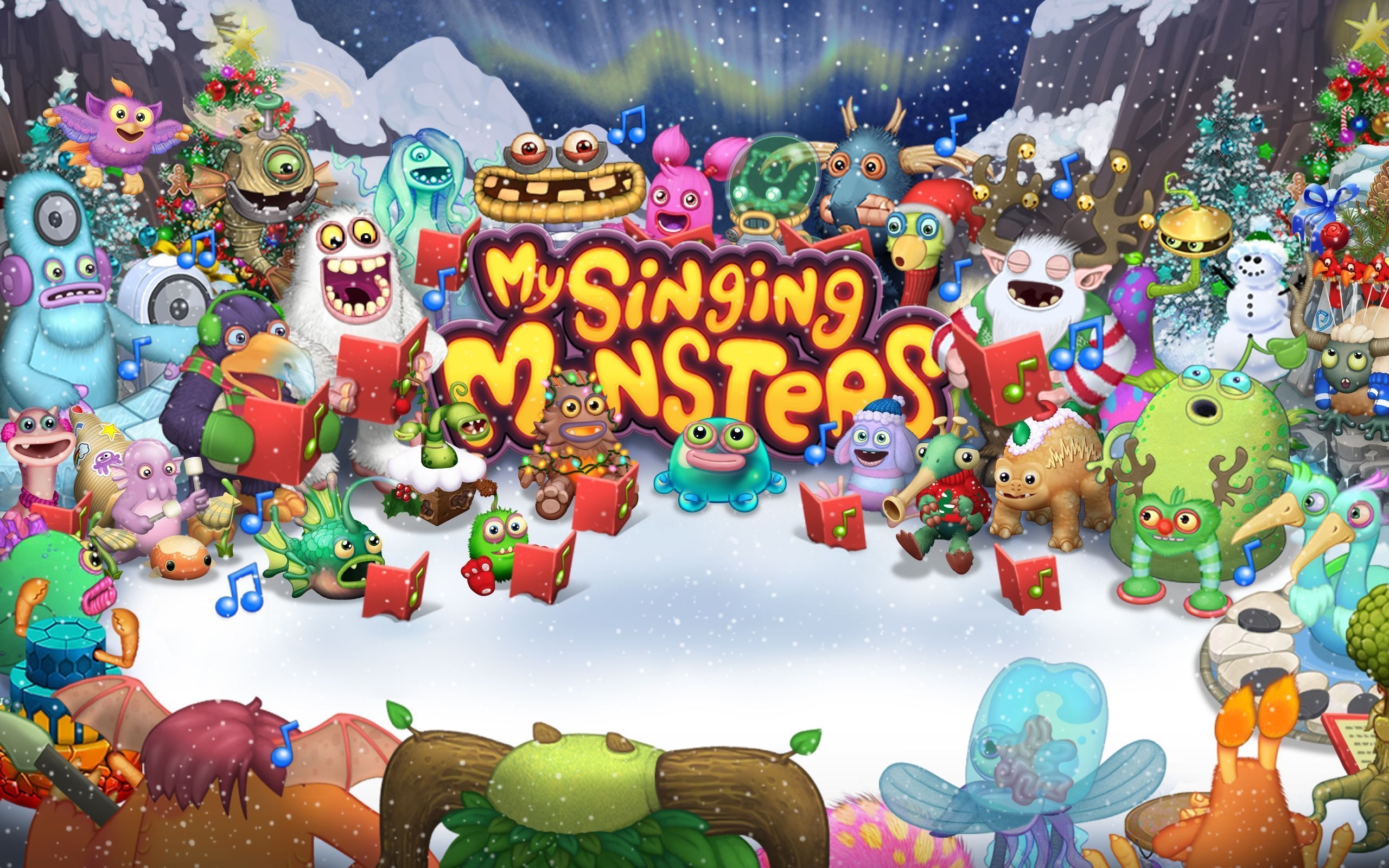 2560x1600 My Singing Monsters: Holiday Wallpaper Blue Bubble, Desktop