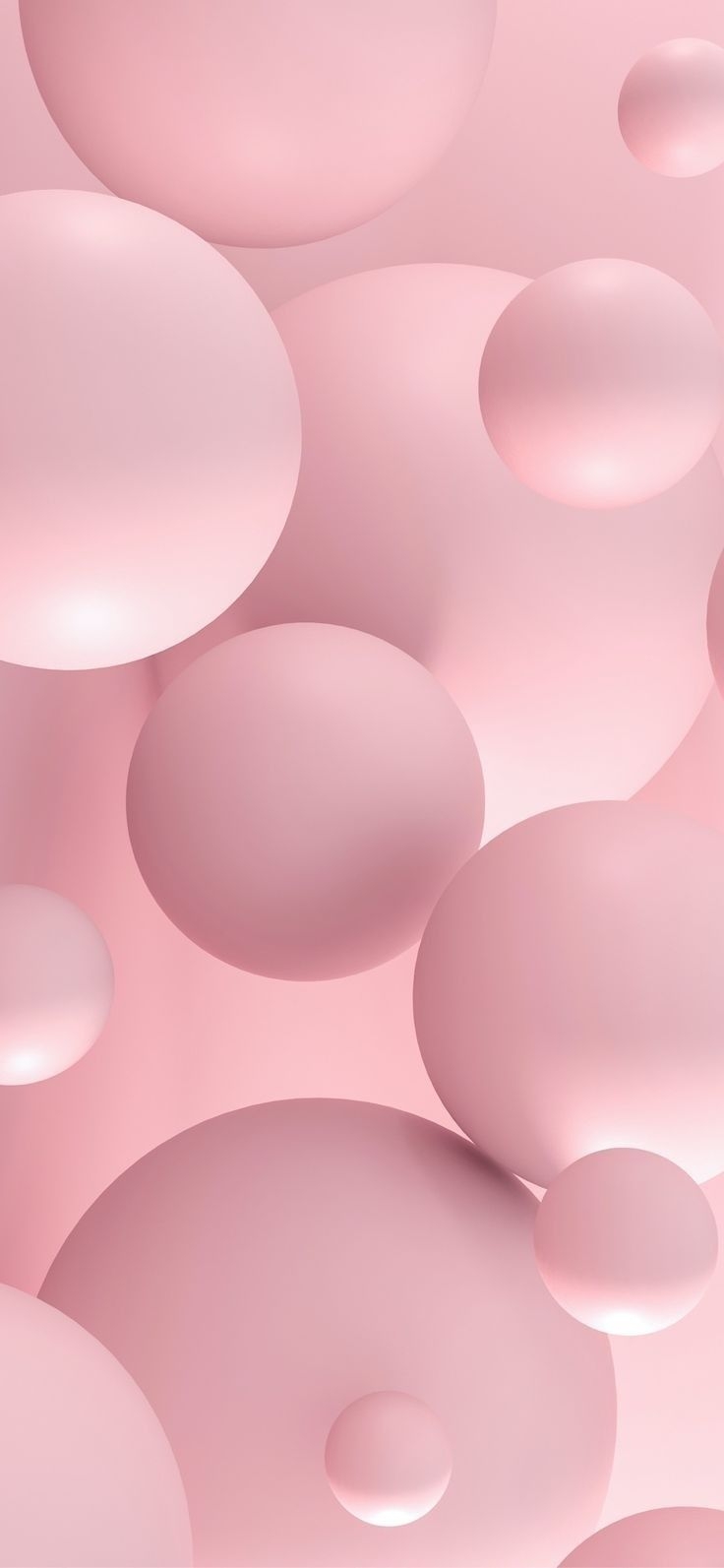 740x1600 Pink Bubbles Wallpaper for iPhone, Phone