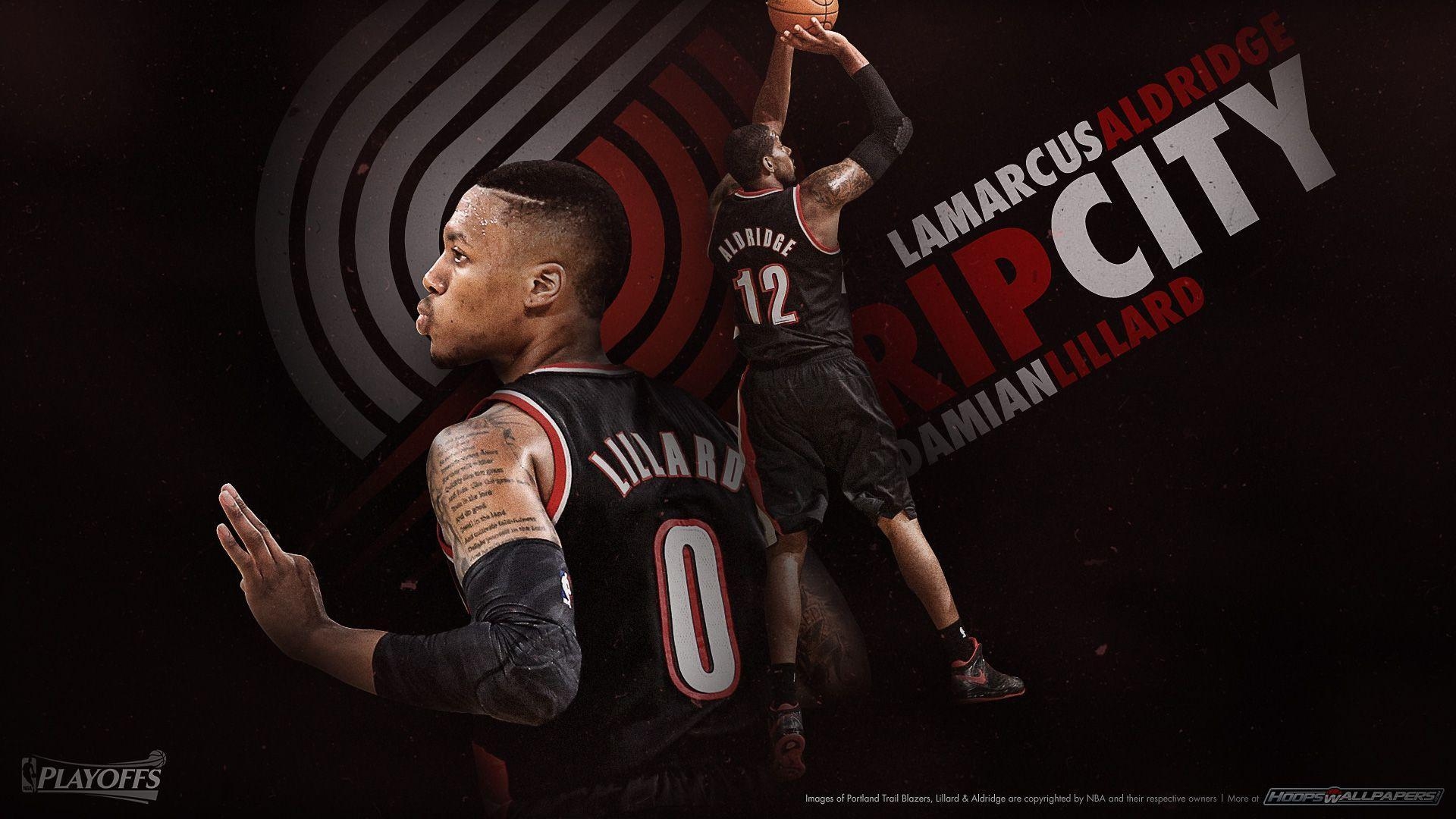 1920x1080 NBA Playoffs Damian Lillard and LaMarcus Aldridge Wallpaper, Desktop