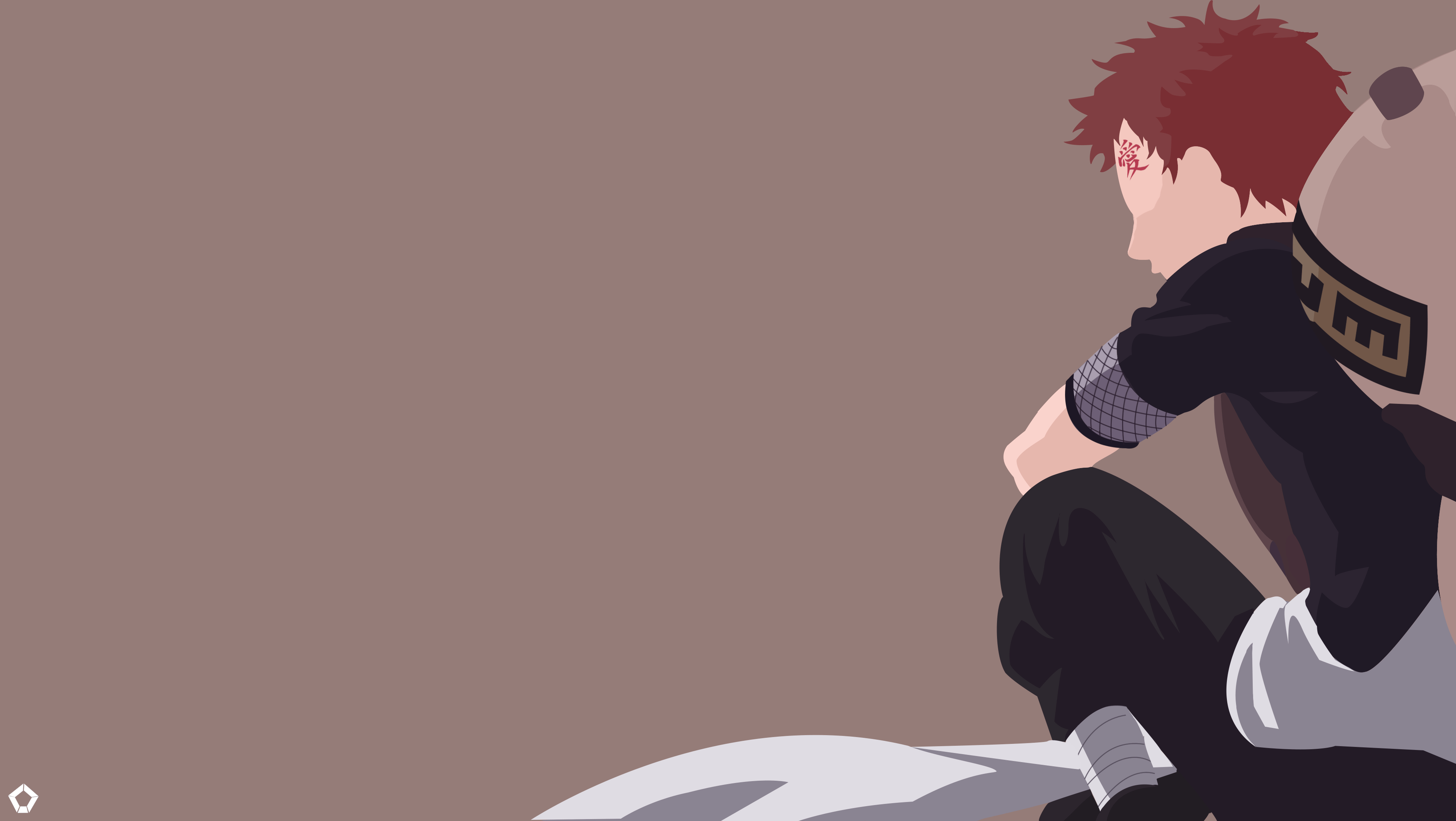 3840x2170 Gaara (Child). Naruto. Minimalist Wallpaper by Darkfate1720. gaara, Desktop