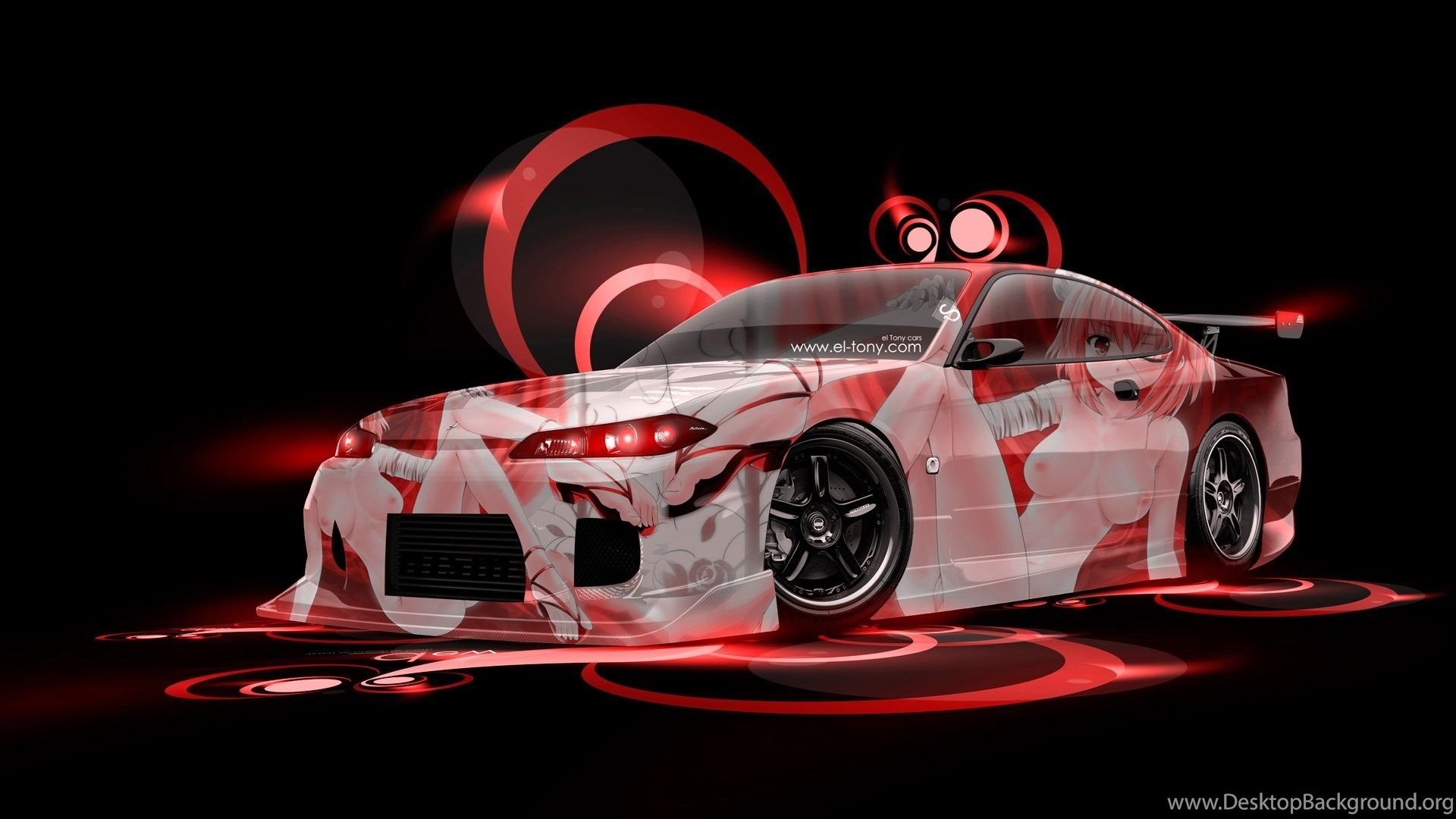 1920x1080 Nissan Silvia S15 JDM Anime Aerography City Car 2014 « El Tony Desktop Background, Desktop