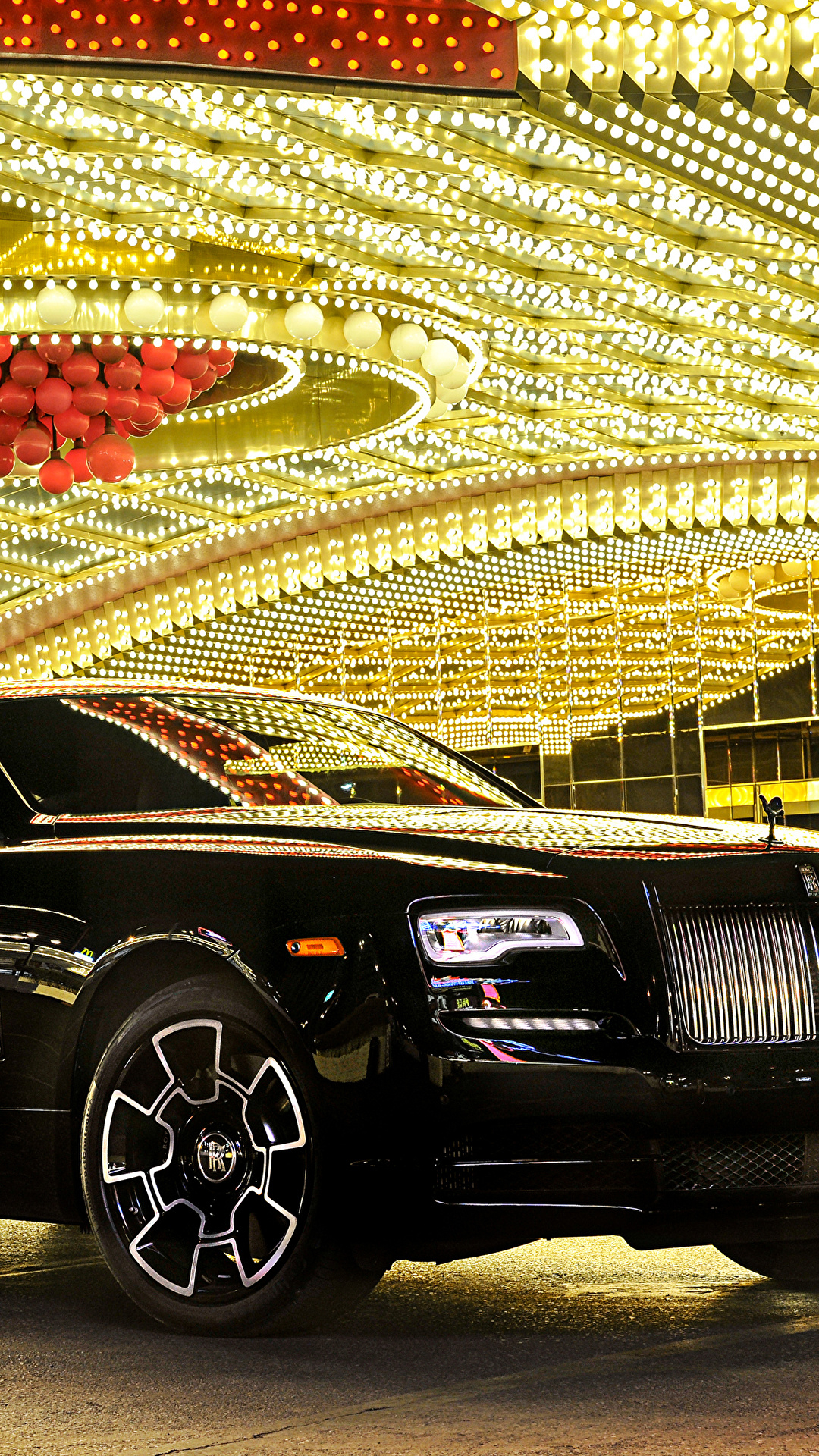 1080x1920 Wallpaper Rolls Royce 2016 Wraith Black Badge Luxurious, Phone