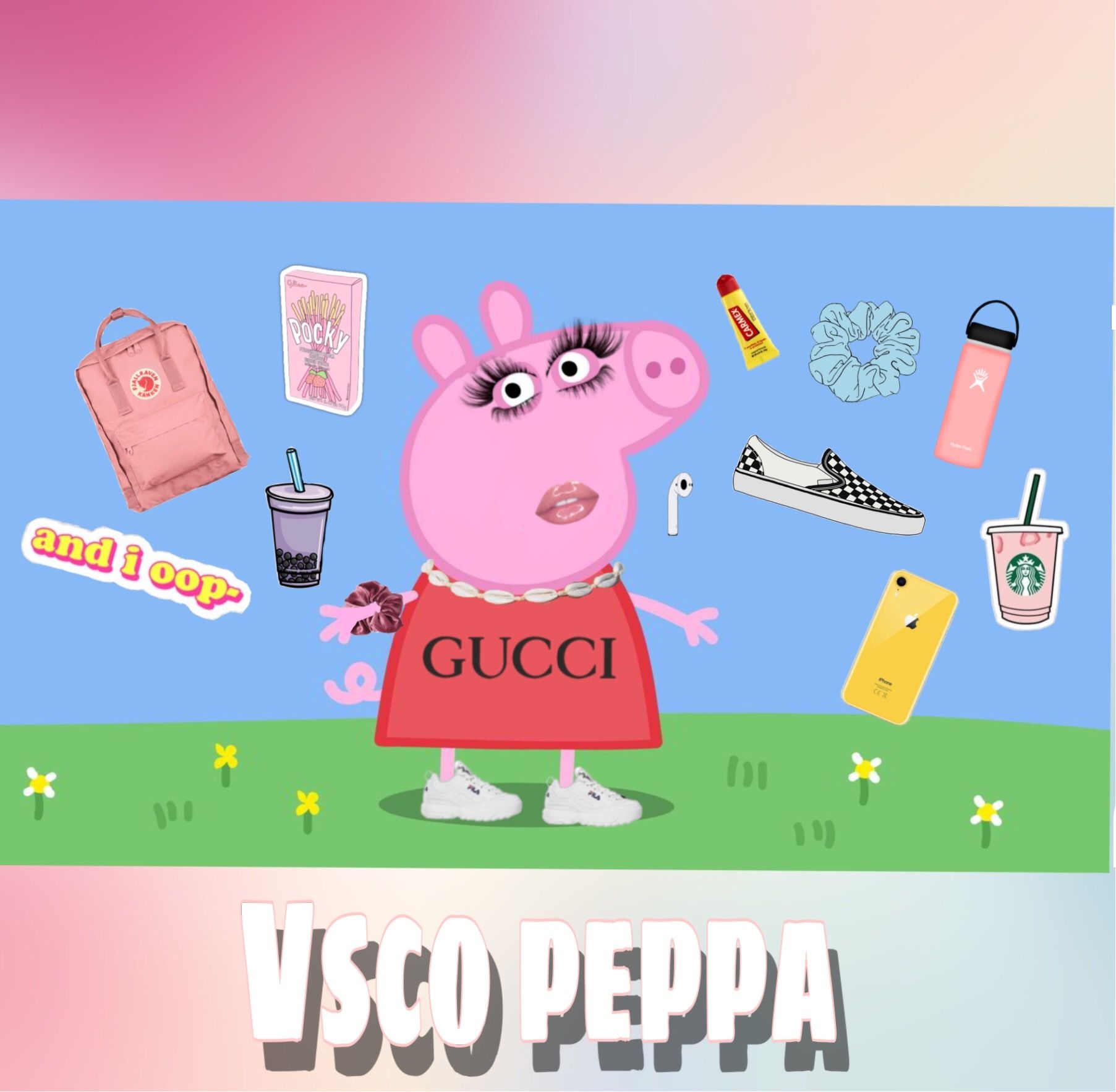 1810x1770 Vsco #peppa Pig #peppaedit #freetoedit #remixed. Peppa Pig Wallpaper, Peppa Pig Funny, Peppa Pig Picture, Desktop