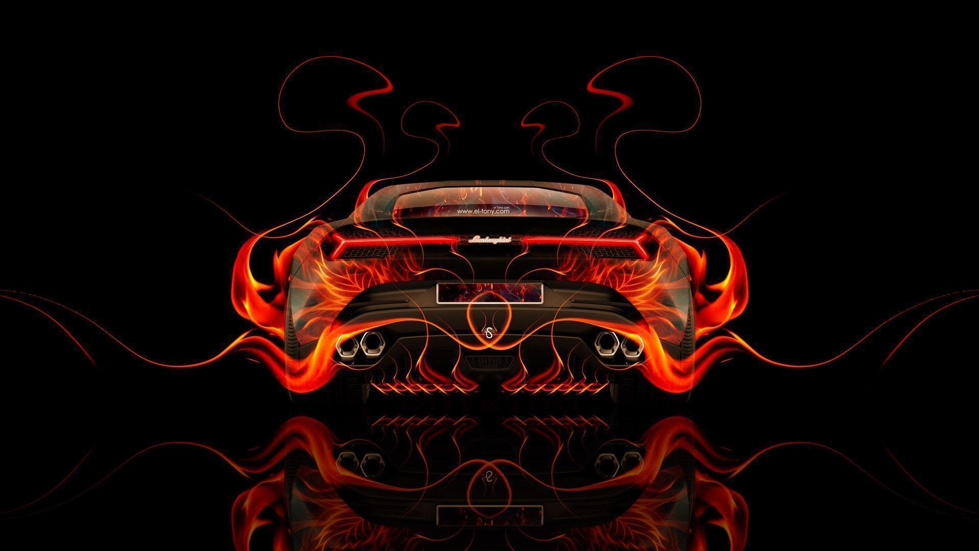 1920x1080 Lamborghini Asterion Back Fire Abstract Car 2014, Desktop