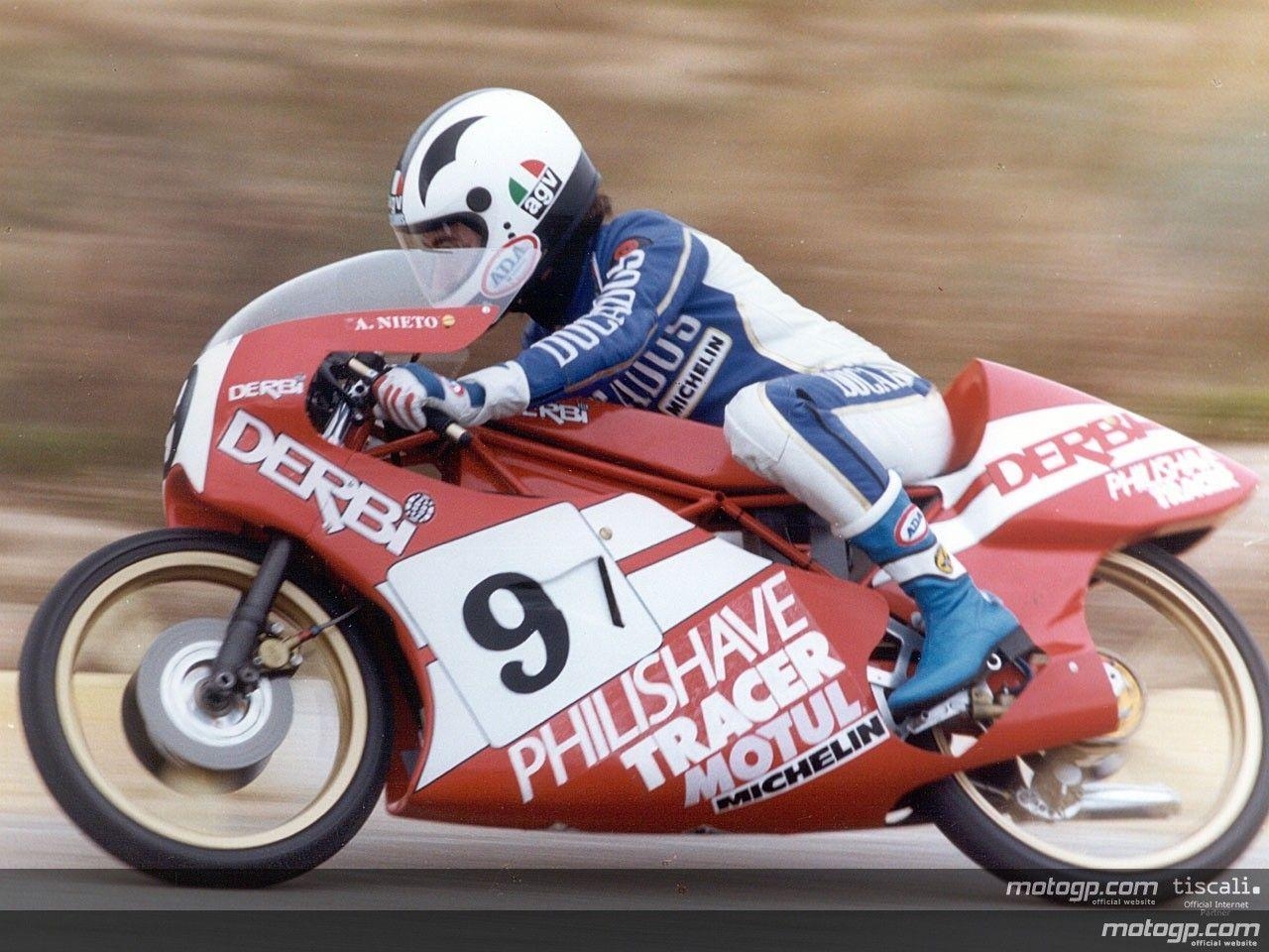 1280x960 bcncaferacer: Angel Nieto, Nurburgring, with his Derbi, Desktop