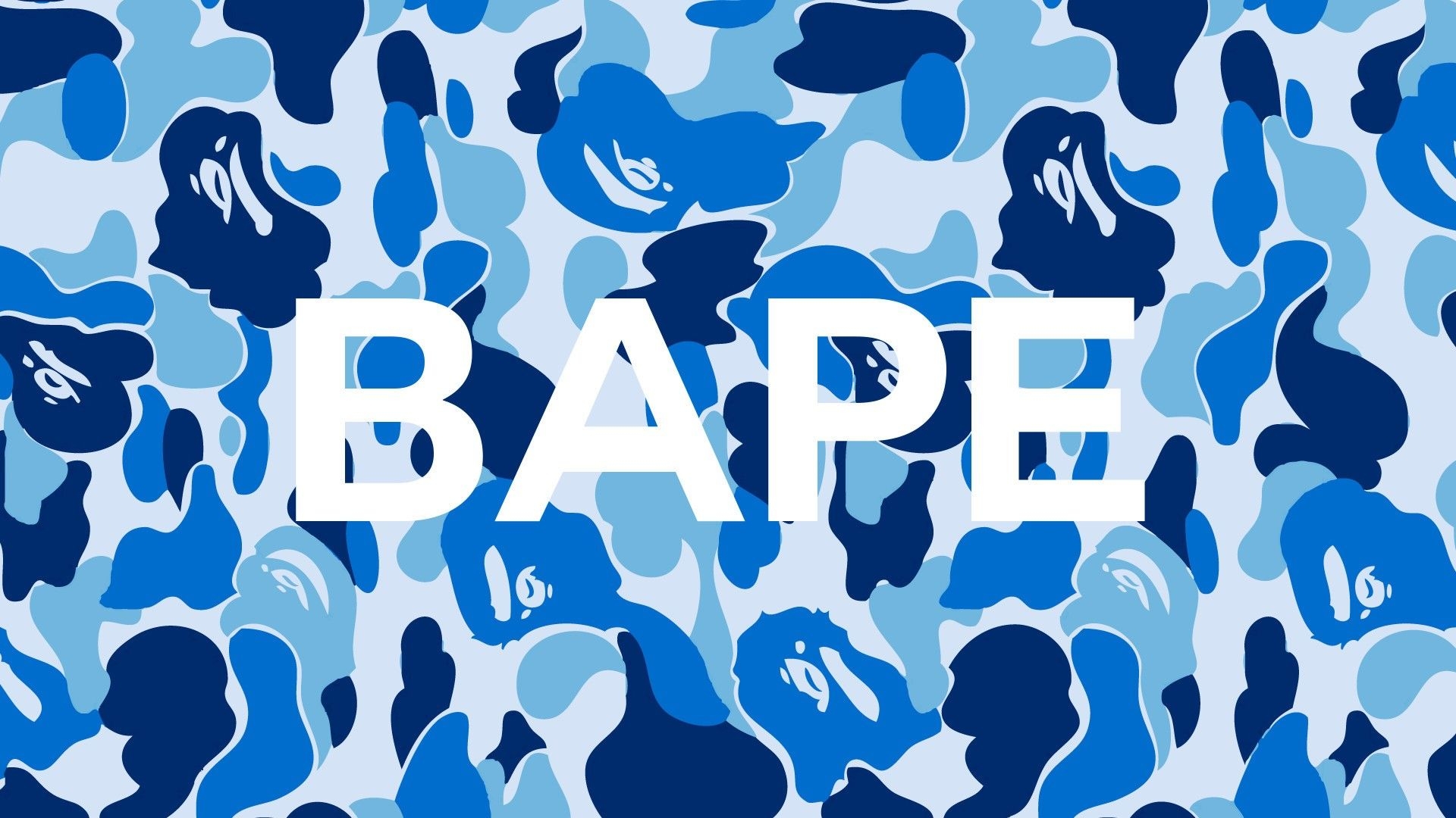 1920x1080 Blue Bape Wallpaper Free HD Wallpaper, Desktop