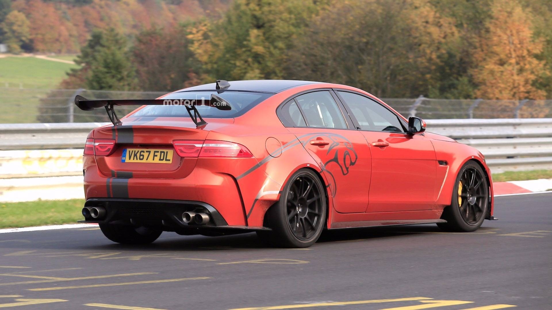 1920x1080 Jaguar XE SV Project 8 Seen In Action Attacking The Nürburgring, Desktop