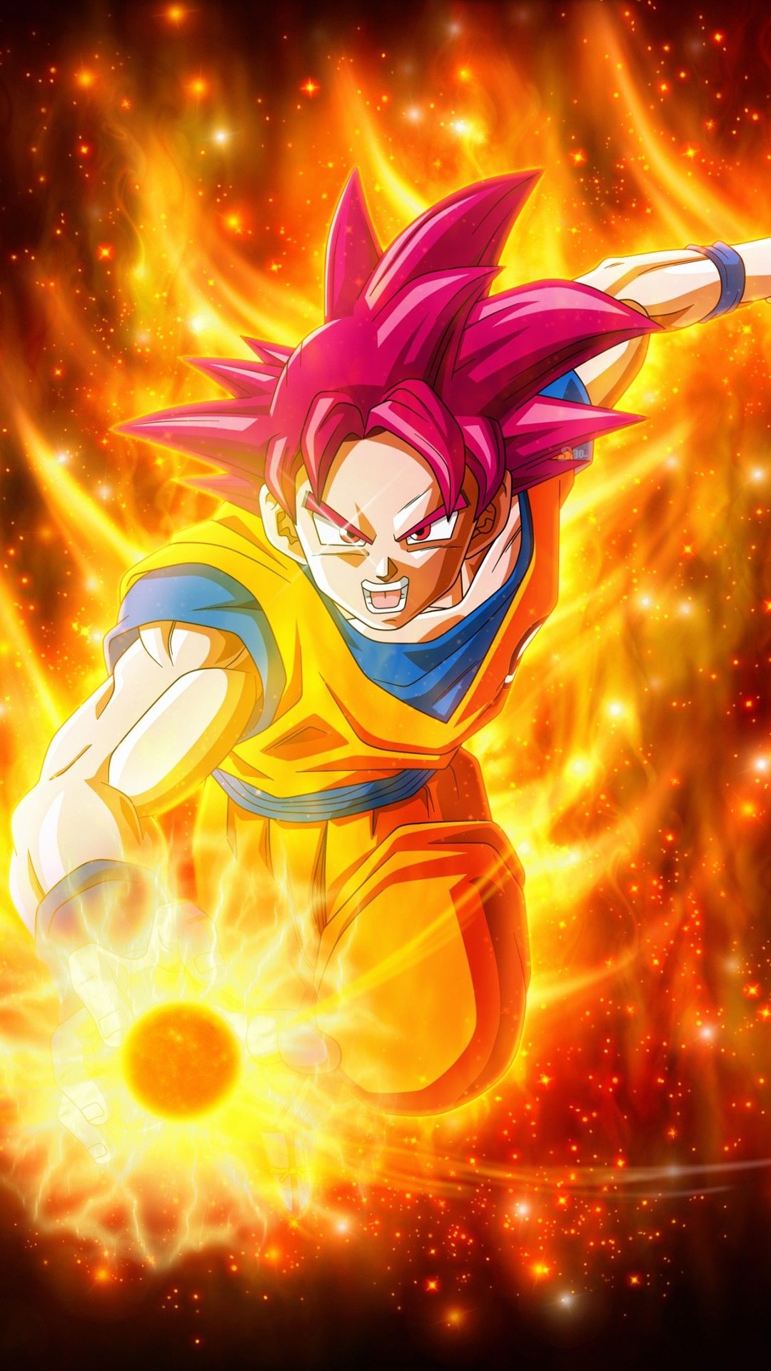 1080x1920 Free download Super Saiyan Goku Dragon Ball Super Super 4K iPhone, Phone