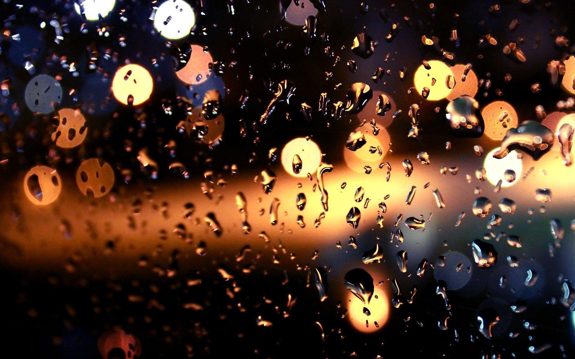 1920x1200 Raindrops Window Lights Wallpaper Hd 50542 52234 Hd, Desktop