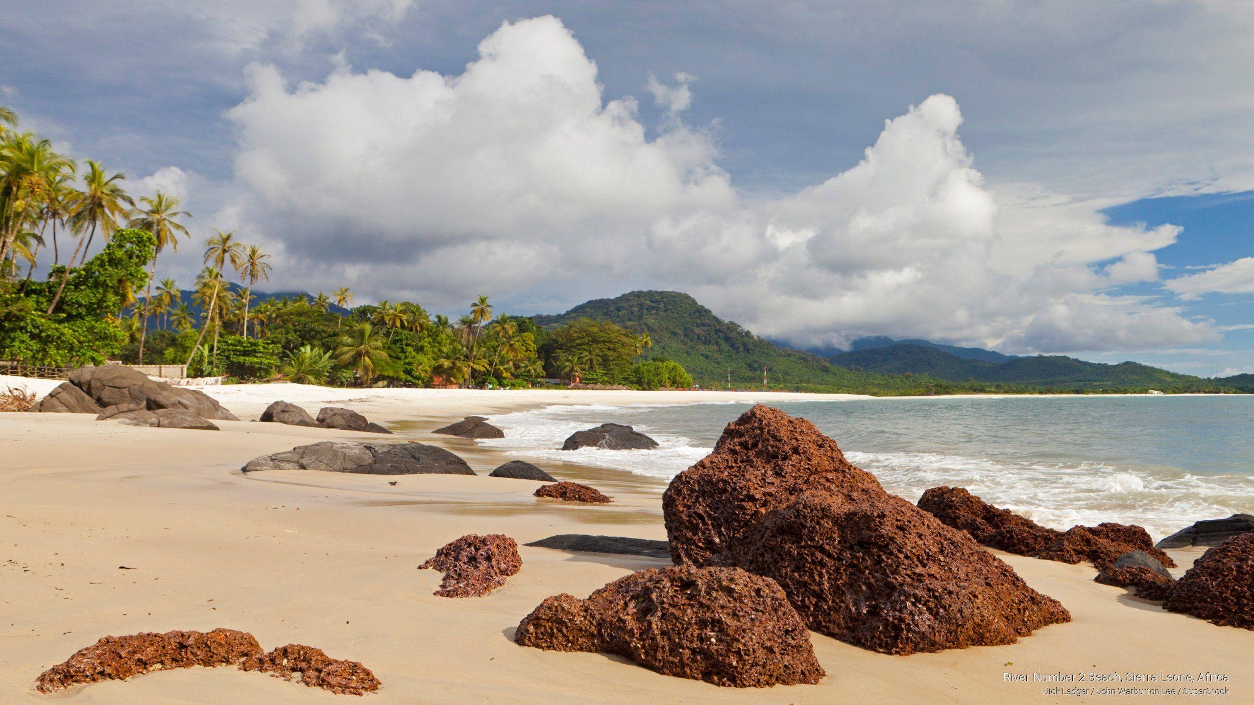 2560x1440 river beach sierra leone. Free Africa Wallpaper Number 2, Desktop